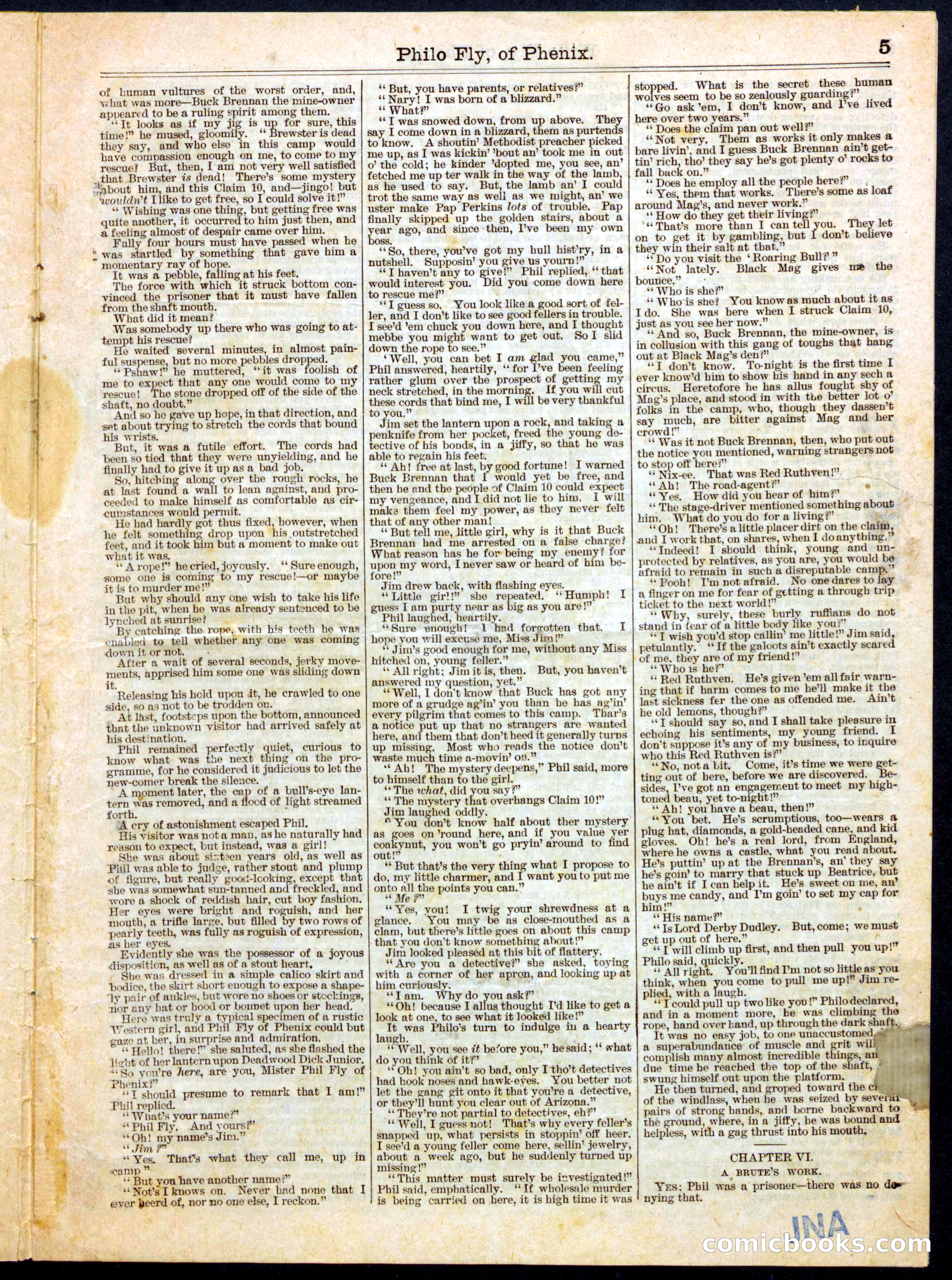 Beadle's Half Dime Library No. 465 — page 5 of 16