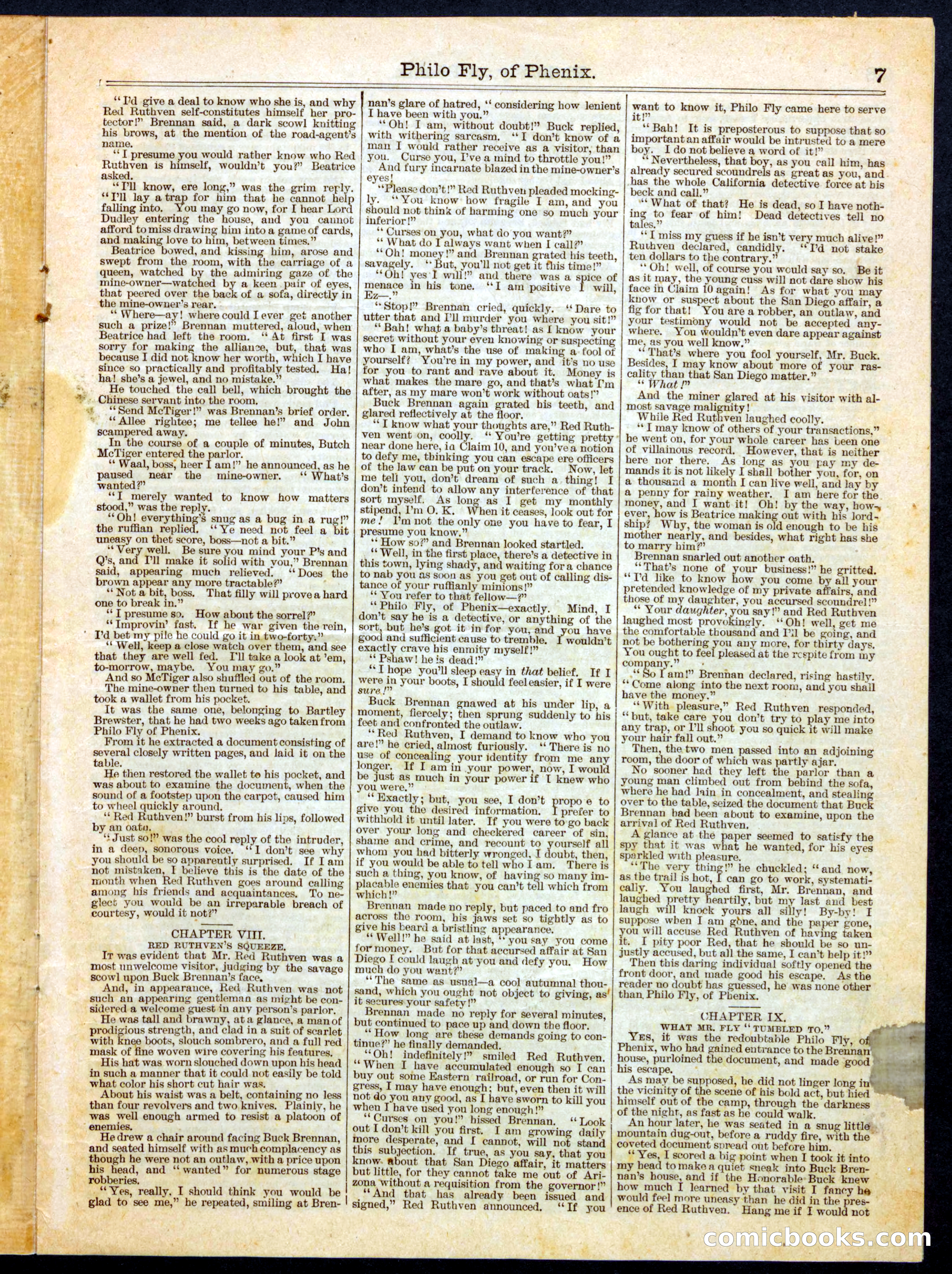 Beadle's Half Dime Library No. 465 — page 7 of 16