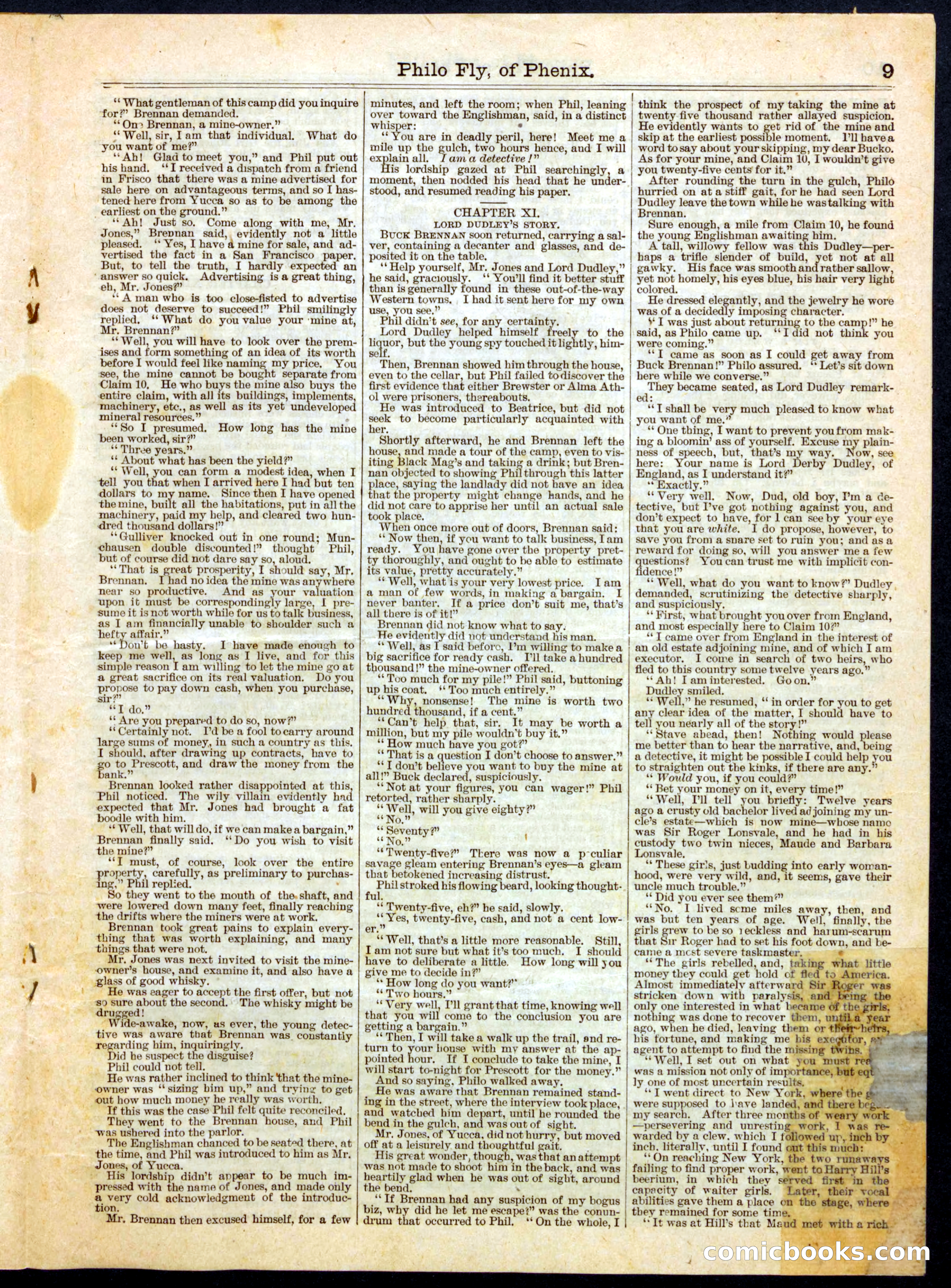 Beadle's Half Dime Library No. 465 — page 9 of 16
