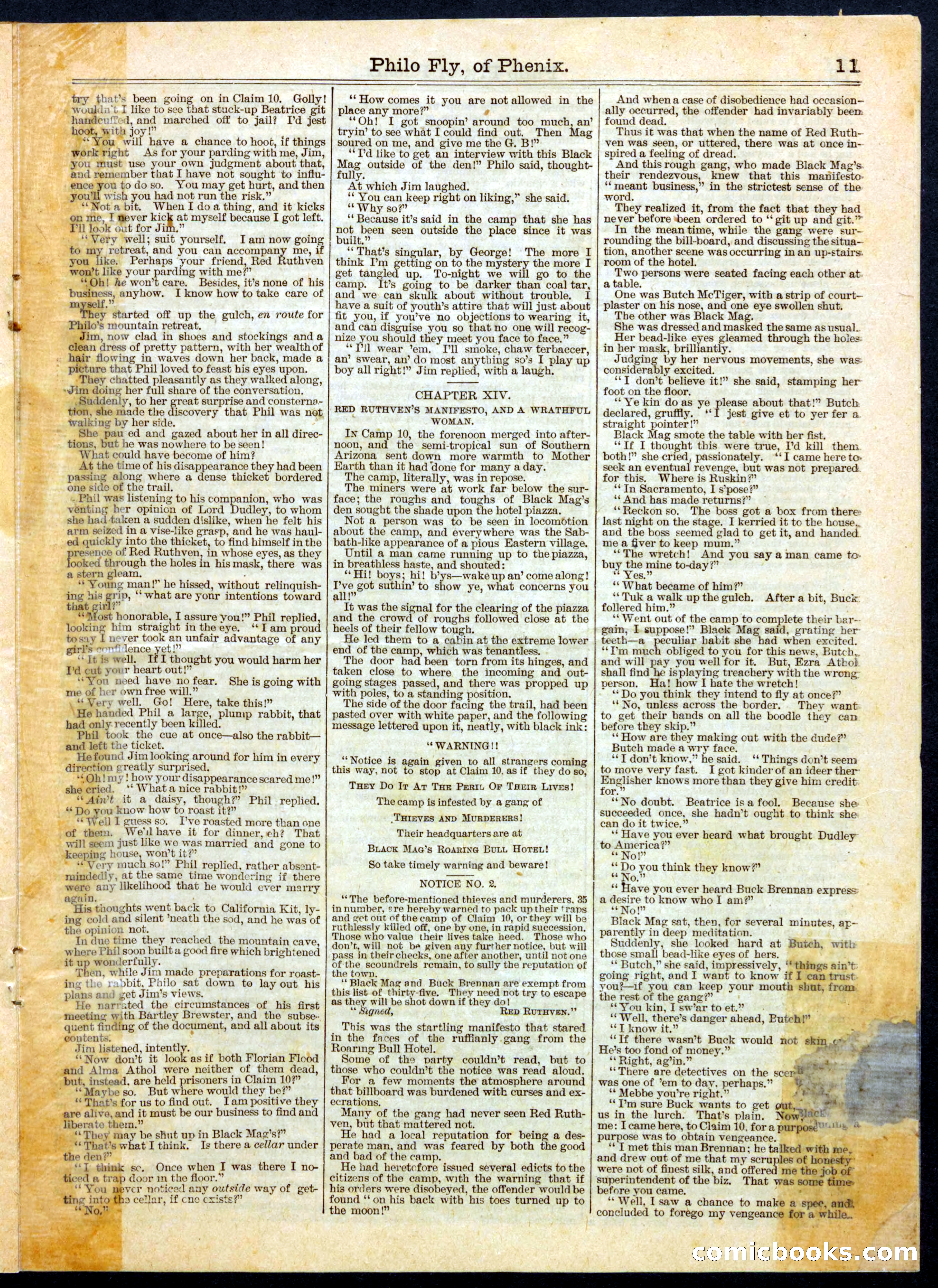 Beadle's Half Dime Library No. 465 — page 11 of 16