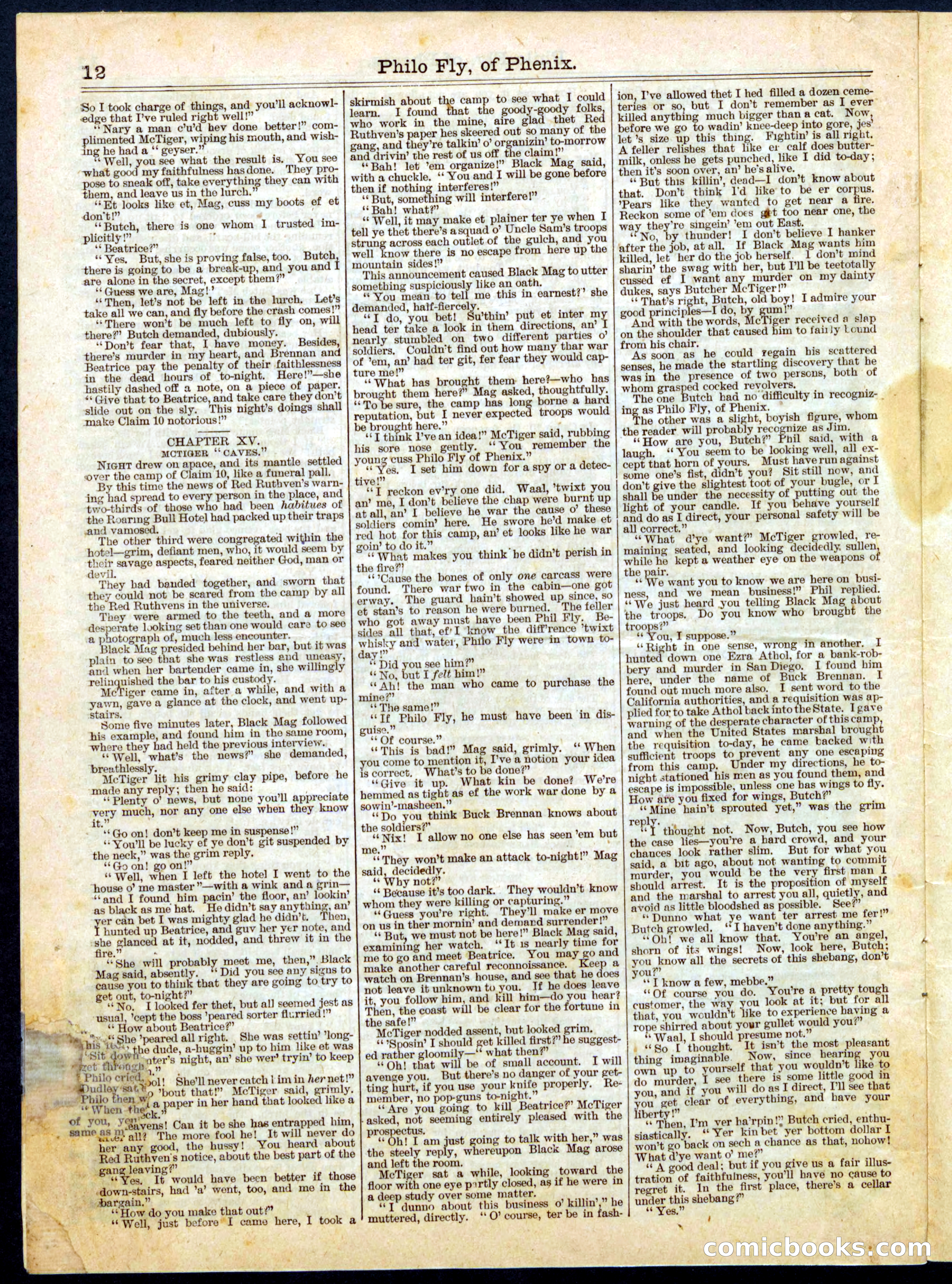Beadle's Half Dime Library No. 465 — page 12 of 16