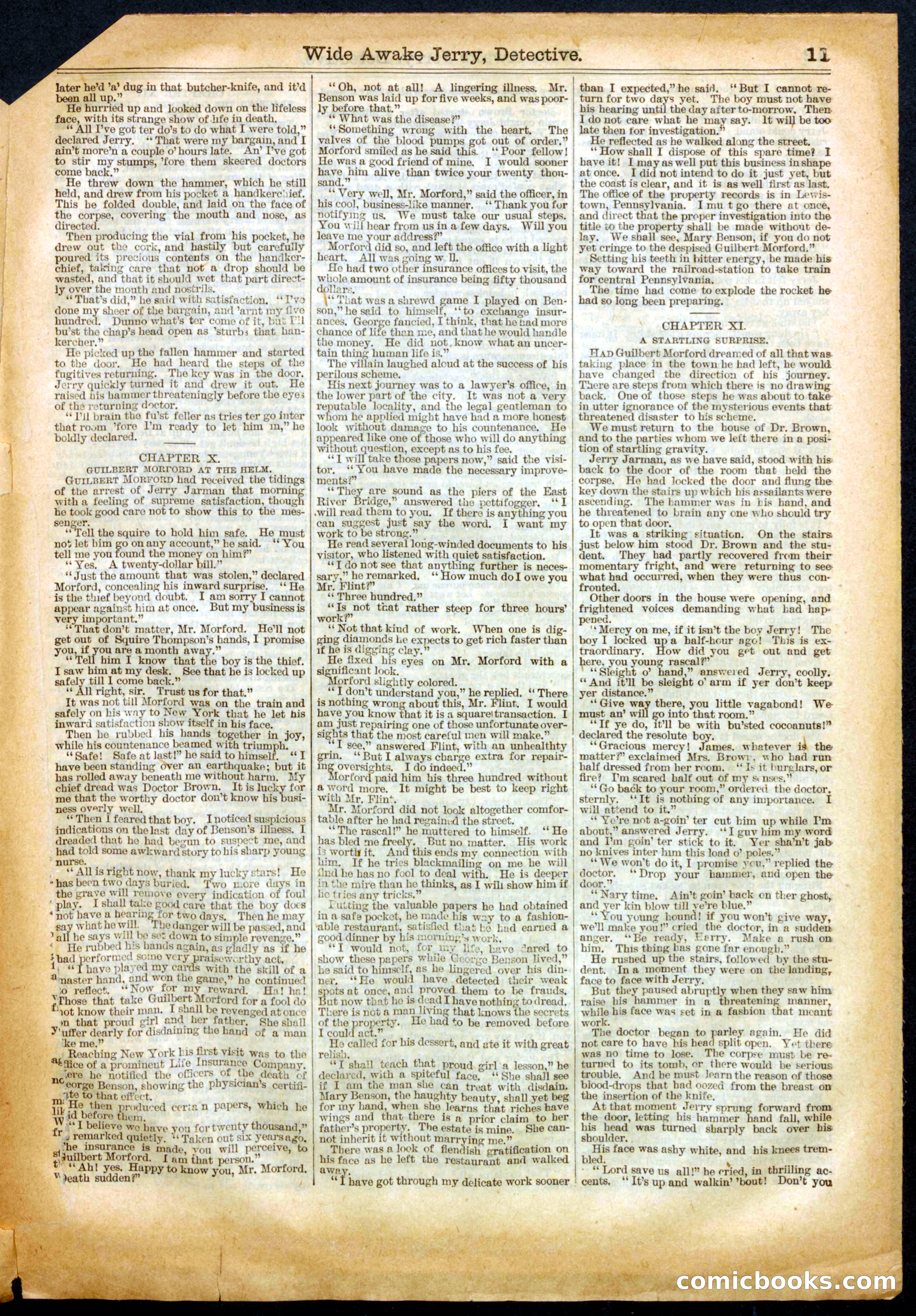 Beadle's Half Dime Library, No. 466 — page 11 of 16