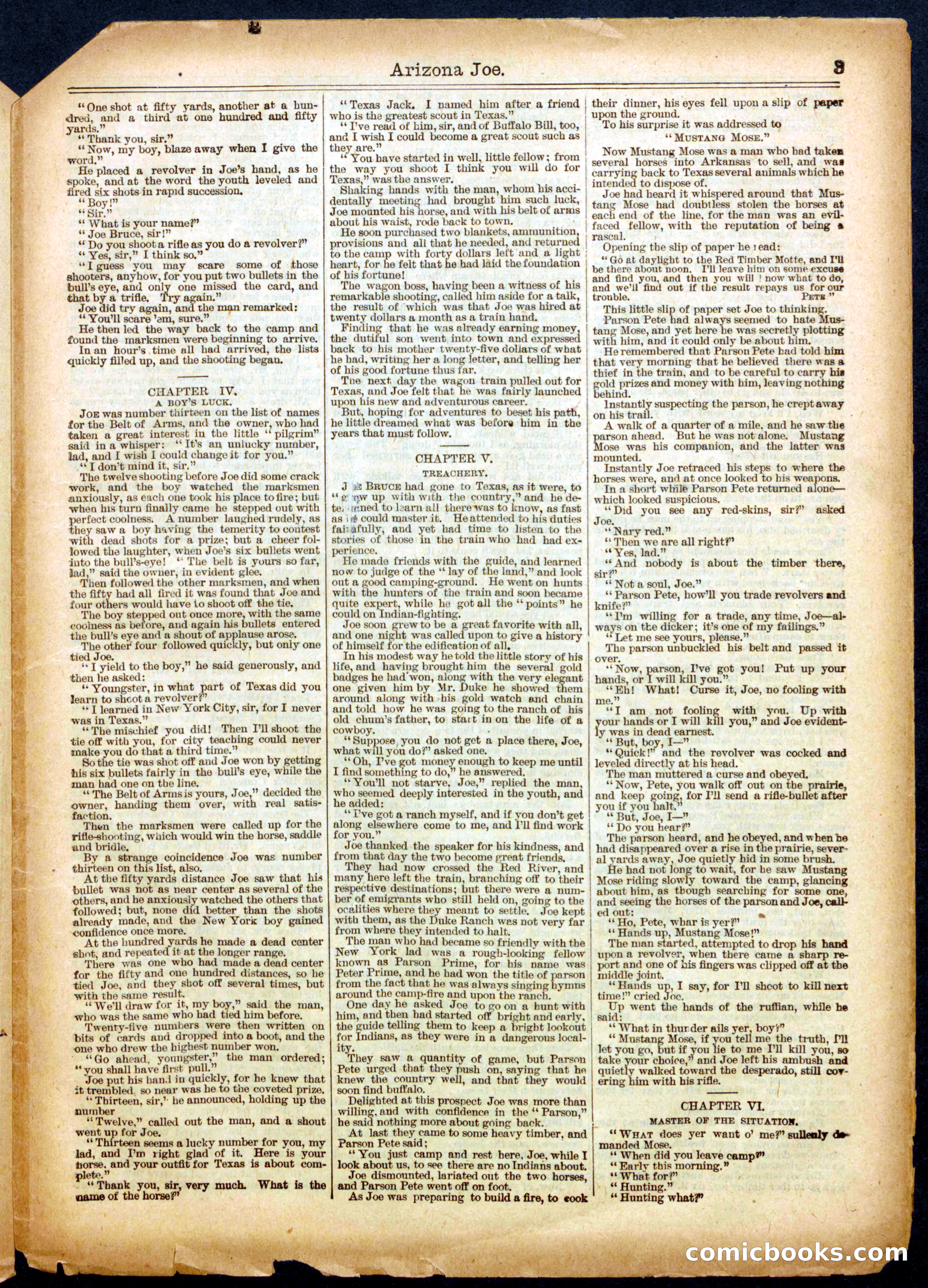 Beadle's Half Dime Library No. 495 — page 3 of 16