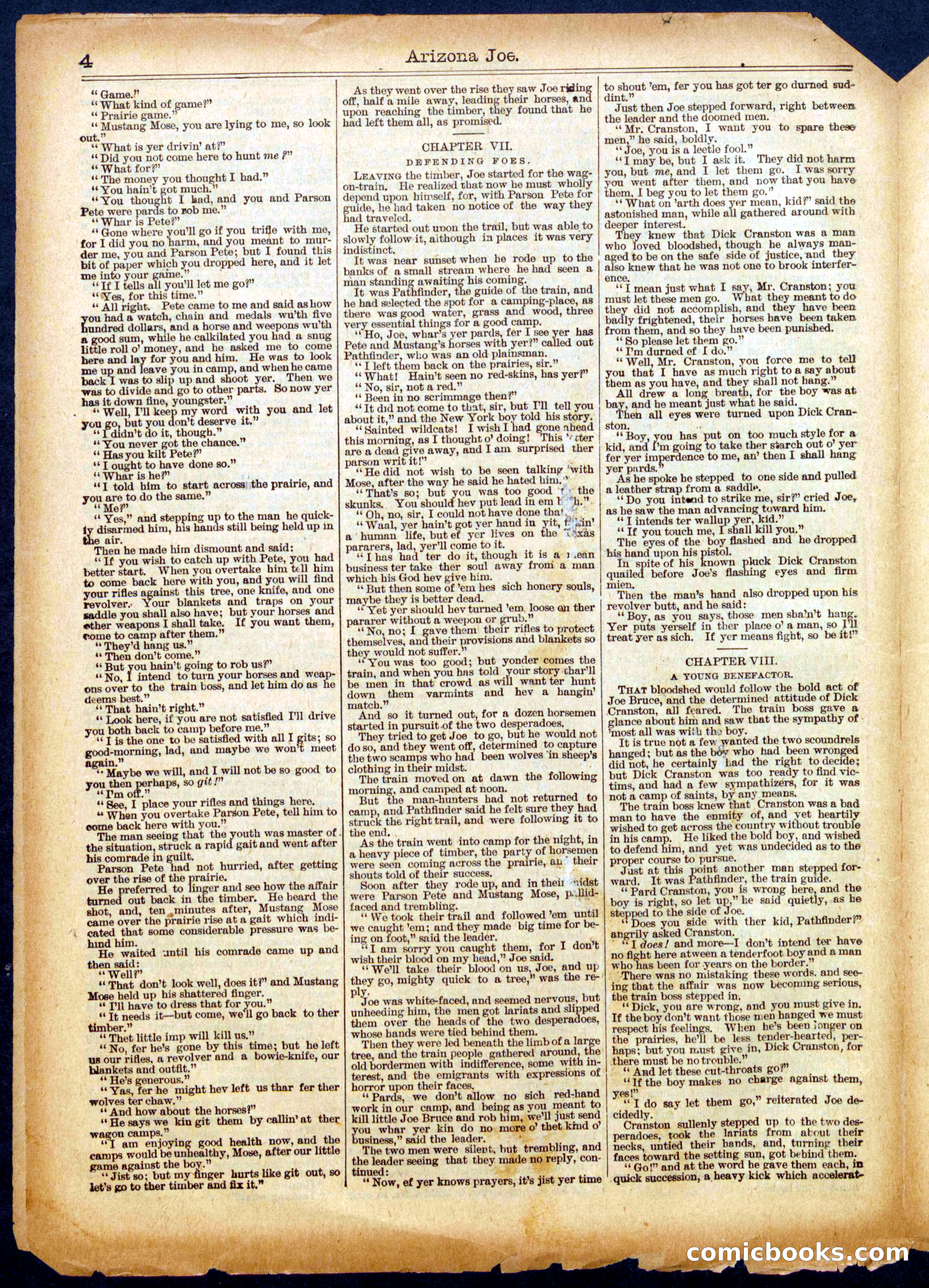 Beadle's Half Dime Library No. 495 — page 4 of 16