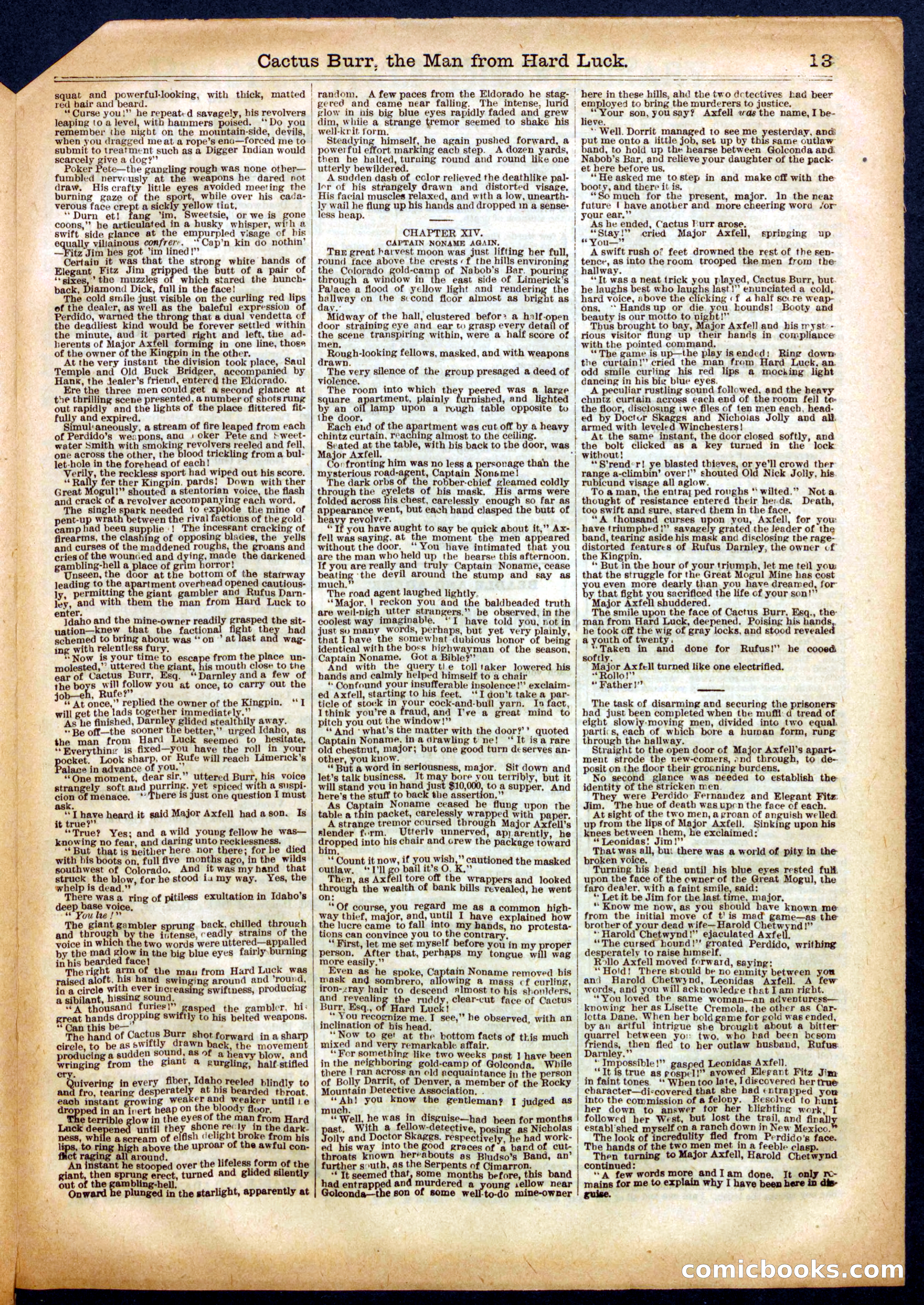 Beadle's Half Dime Library No. 498 — page 13 of 16