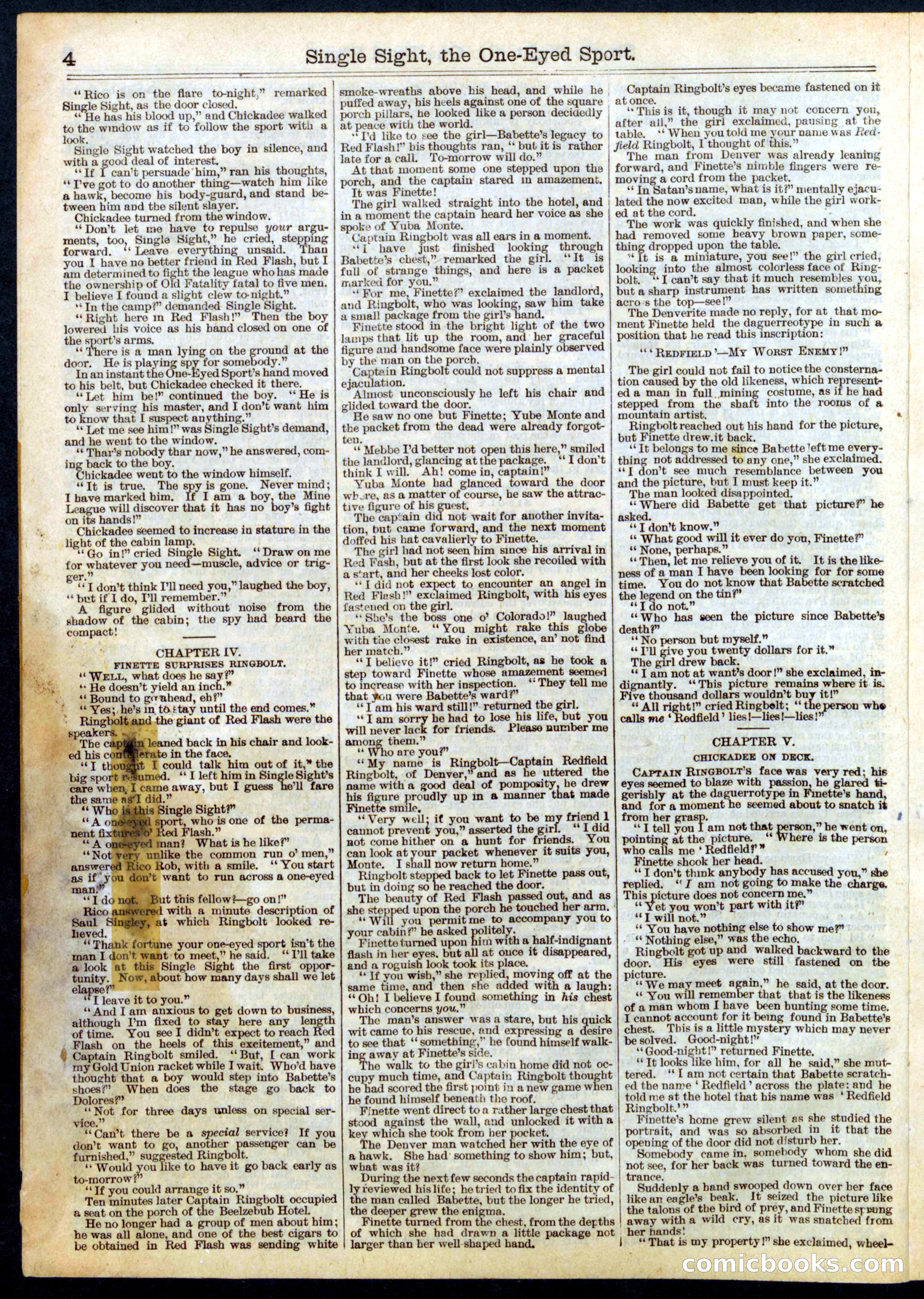 Beadle's Half Dime Library No. 499 — page 4 of 16