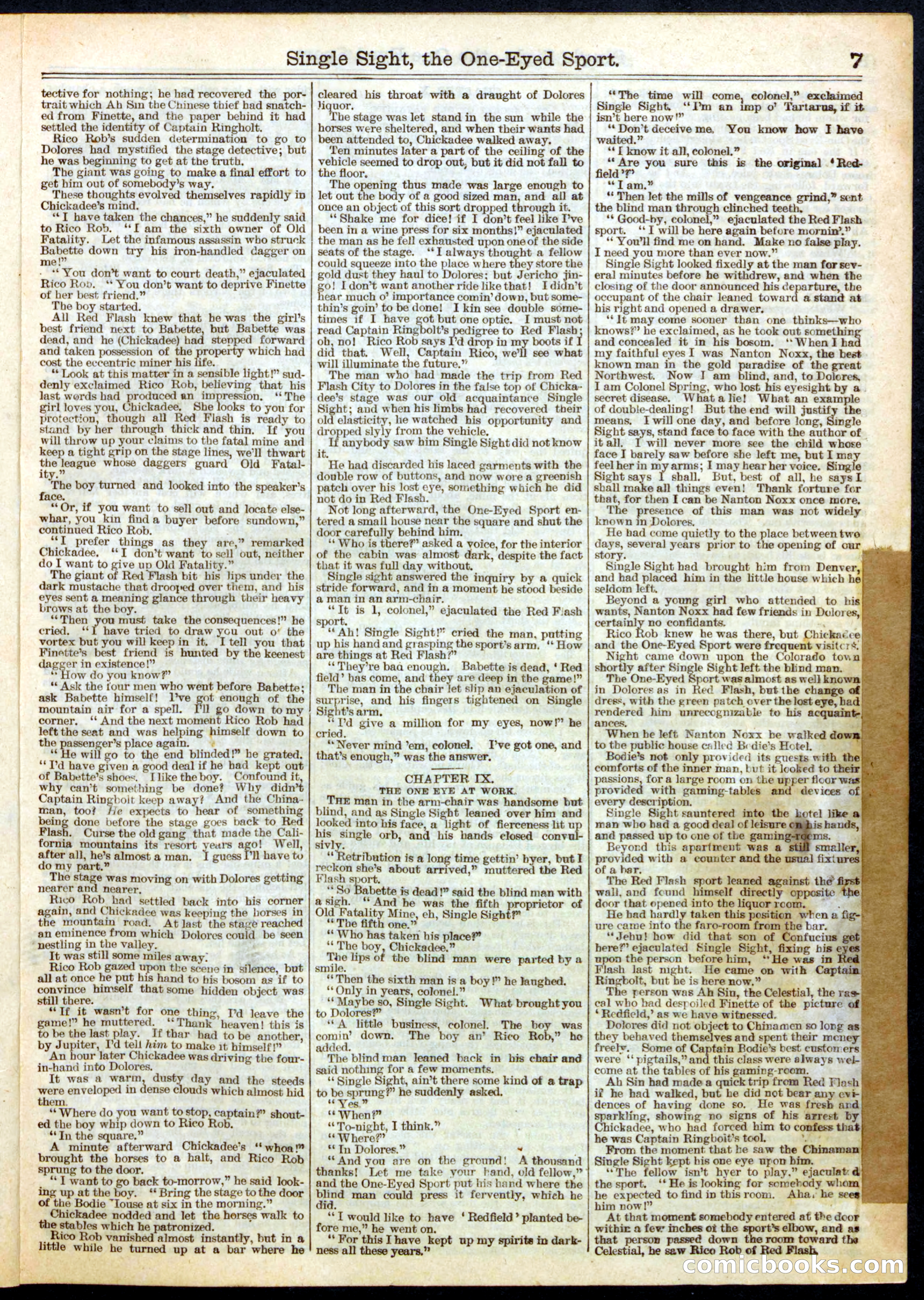 Beadle's Half Dime Library No. 499 — page 7 of 16