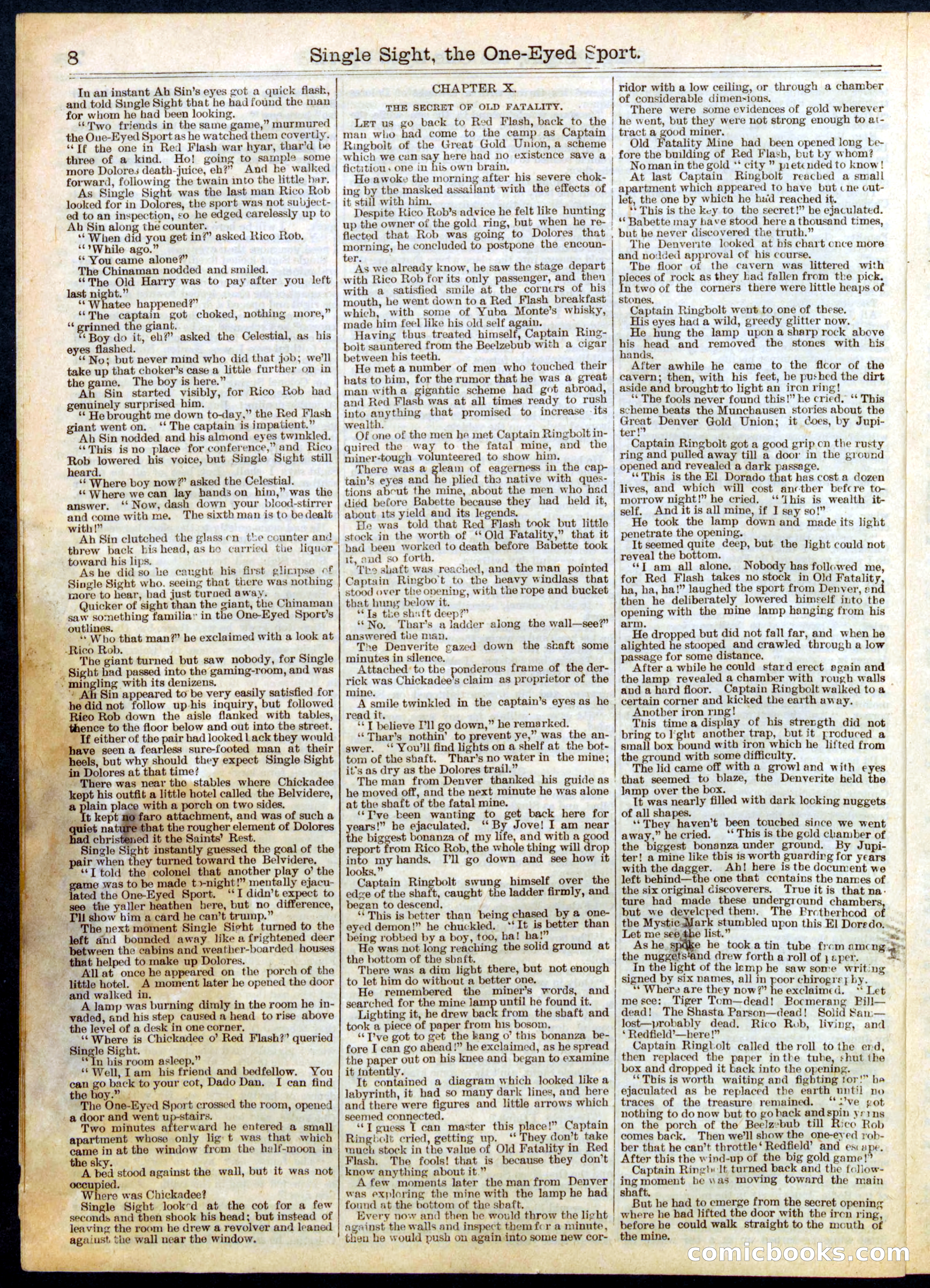 Beadle's Half Dime Library No. 499 — page 8 of 16