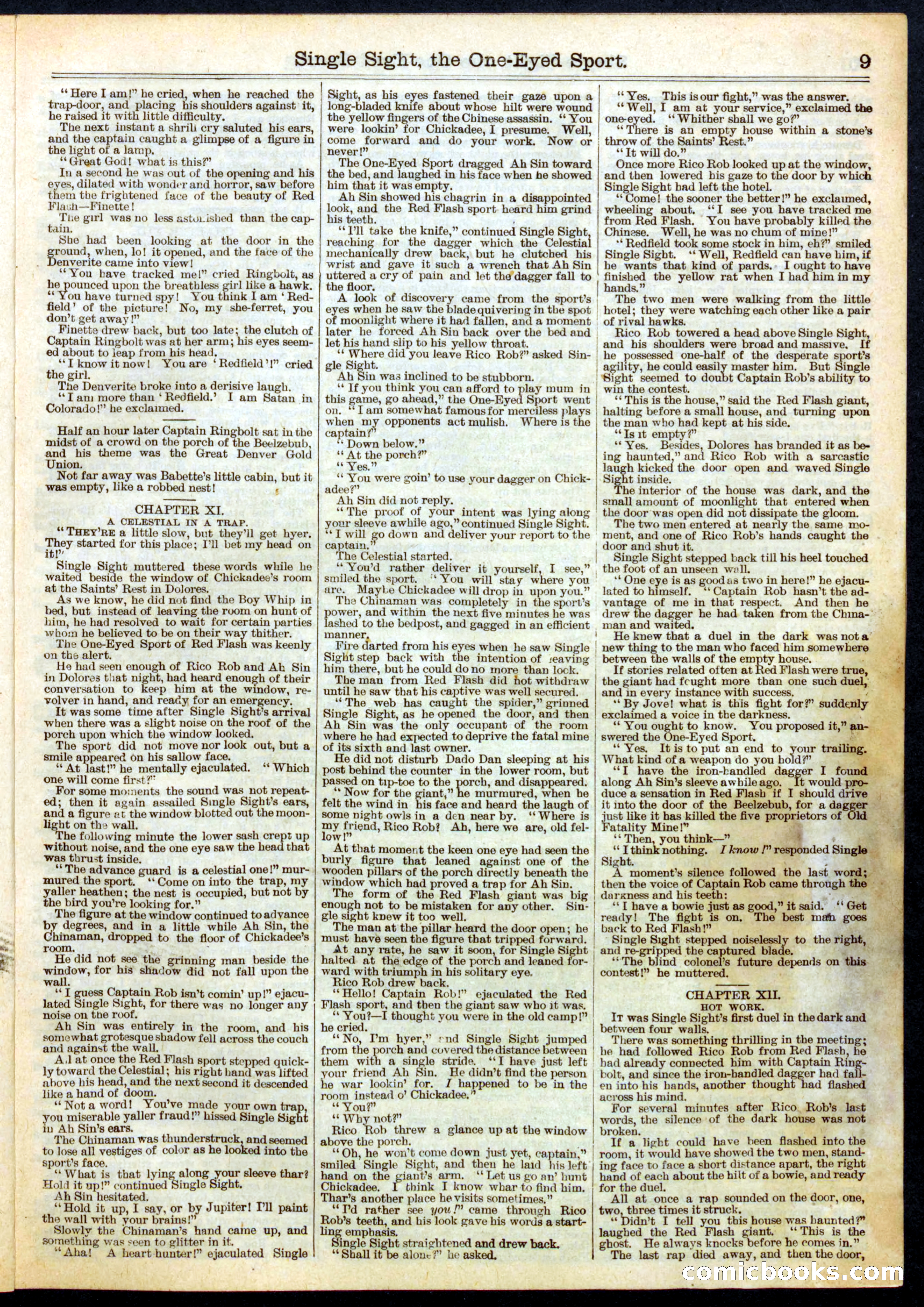 Beadle's Half Dime Library No. 499 — page 9 of 16