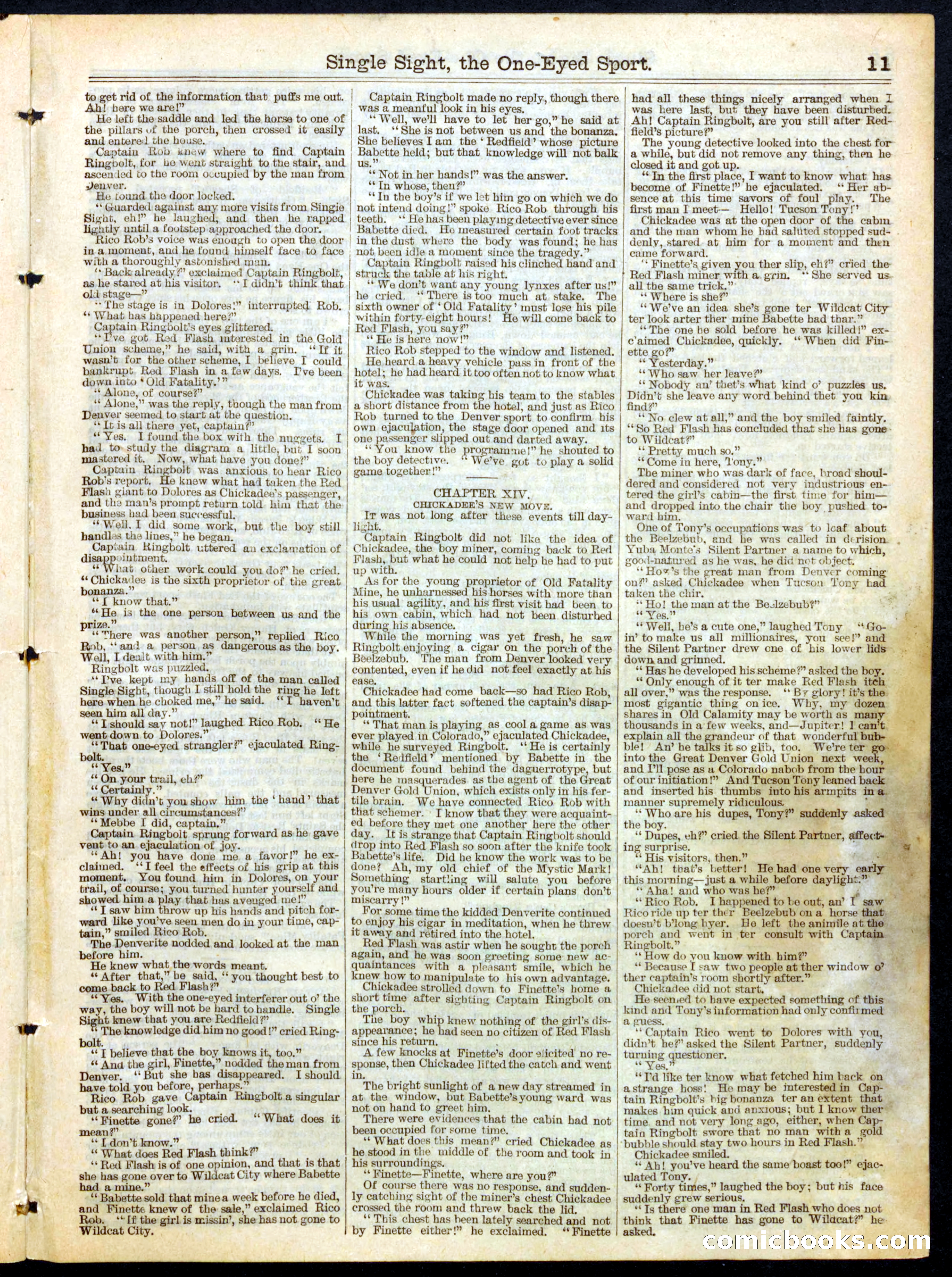 Beadle's Half Dime Library No. 499 — page 11 of 16