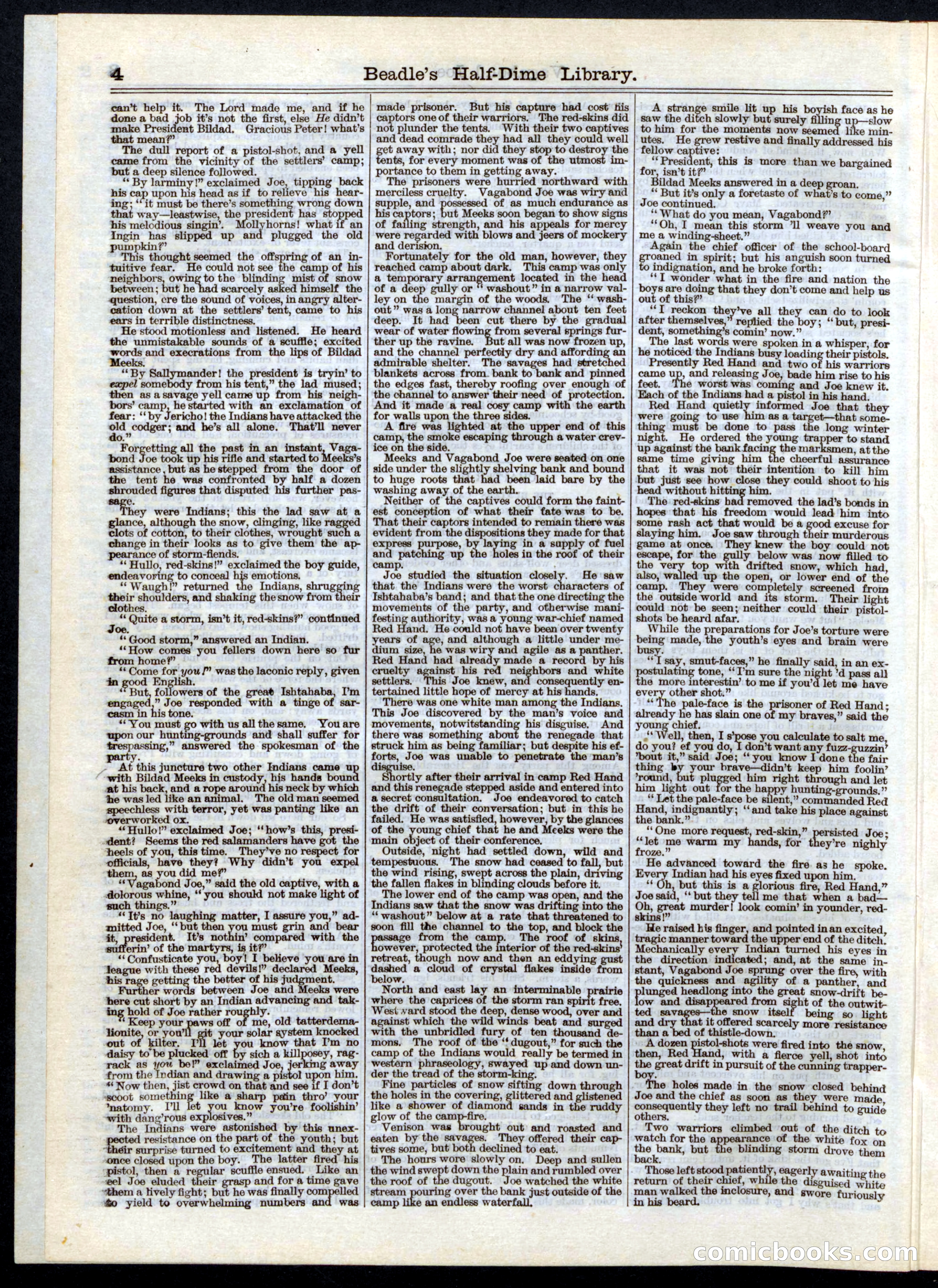 Beadle's Half Dime Library, No. 5 — page 4 of 32
