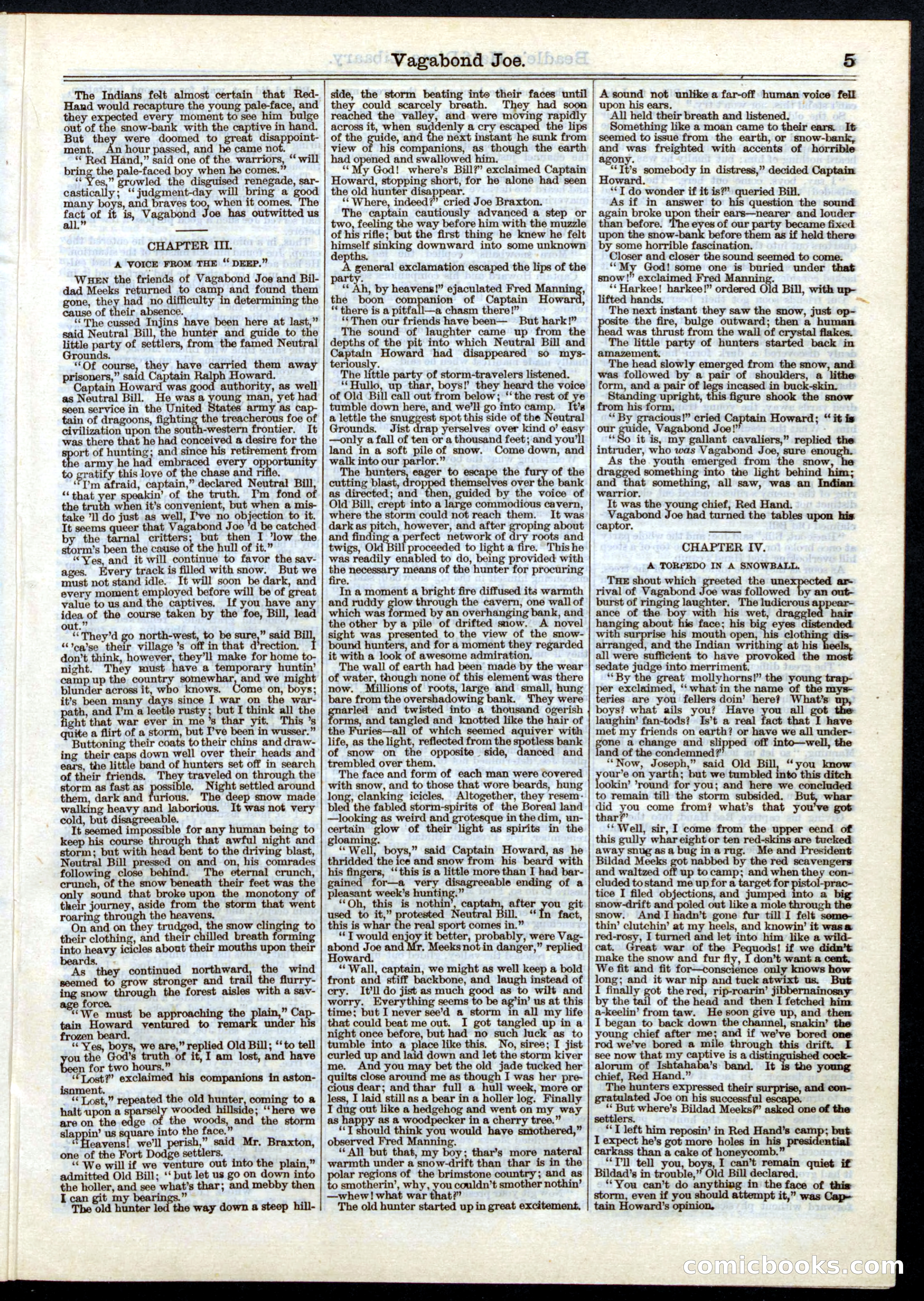 Beadle's Half Dime Library, No. 5 — page 5 of 32