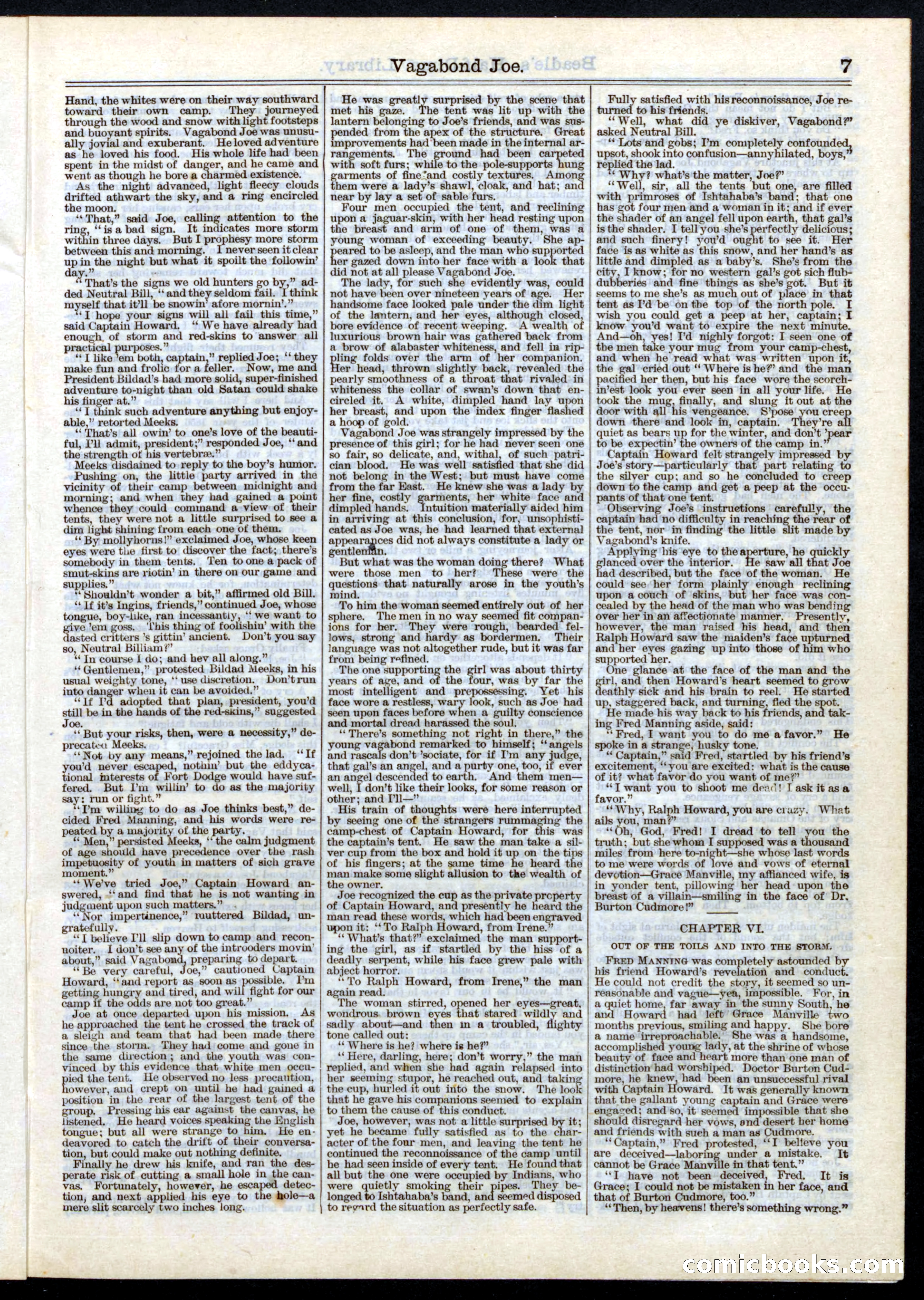 Beadle's Half Dime Library, No. 5 — page 7 of 32