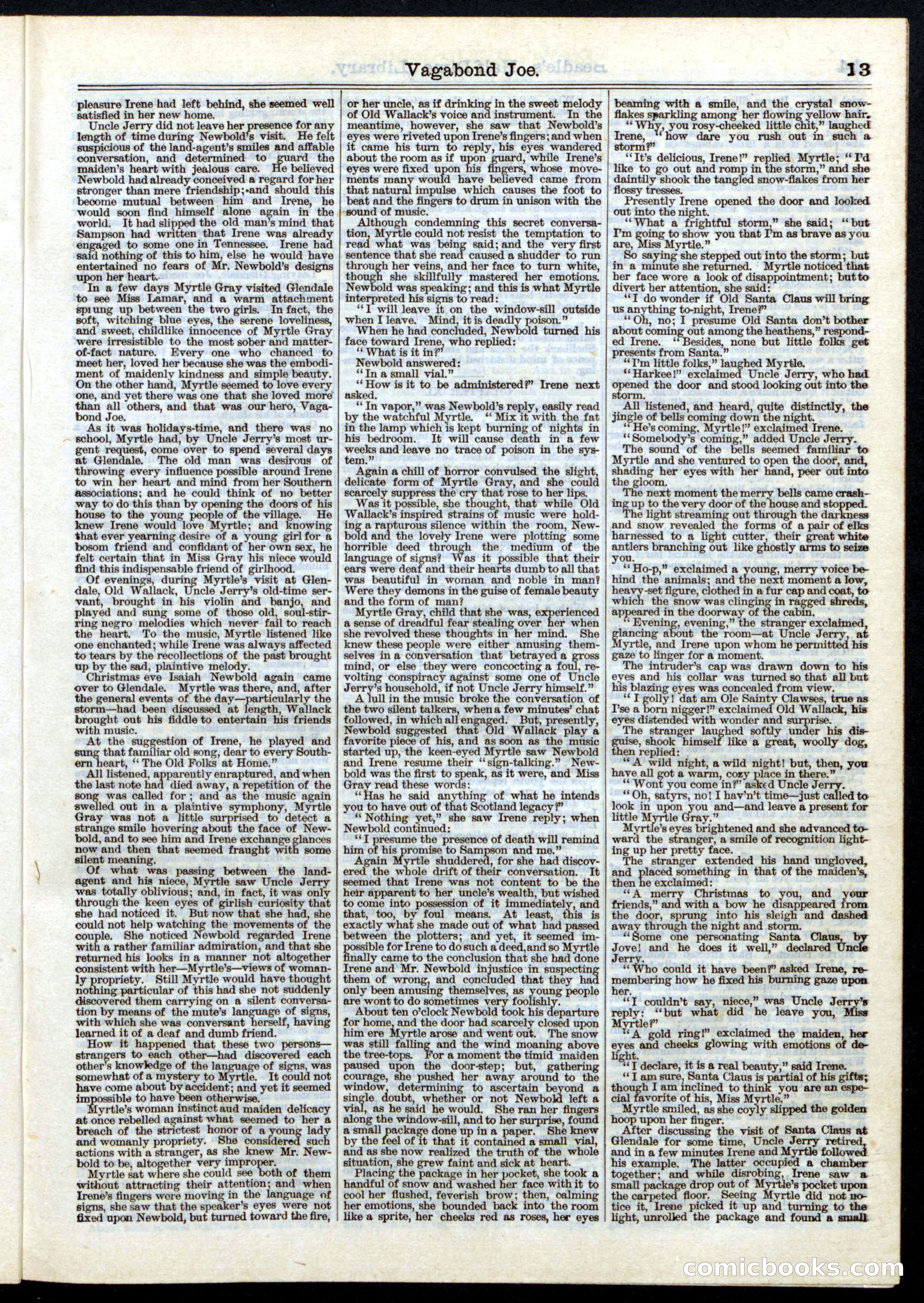 Beadle's Half Dime Library, No. 5 — page 13 of 32