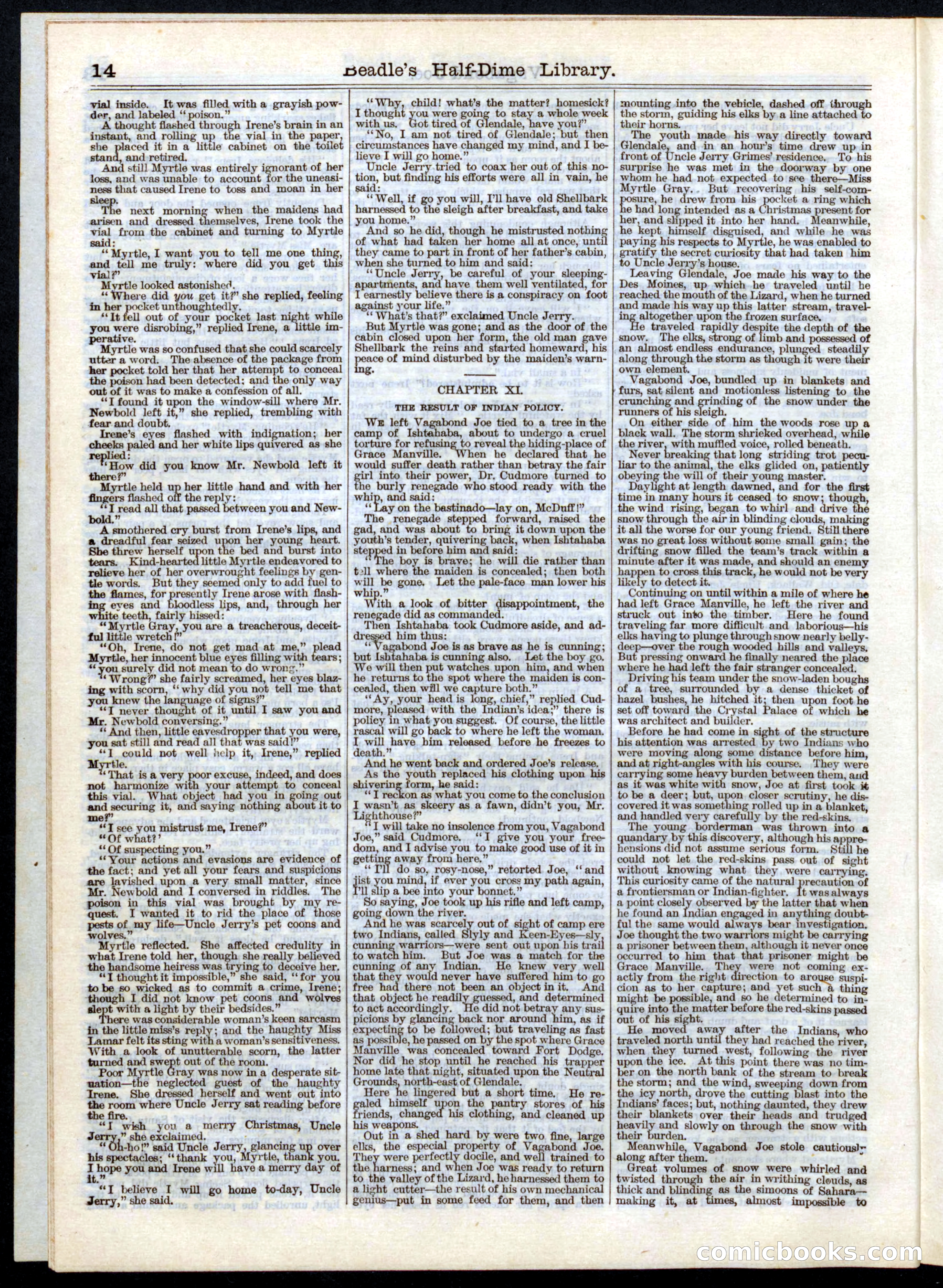 Beadle's Half Dime Library, No. 5 — page 14 of 32