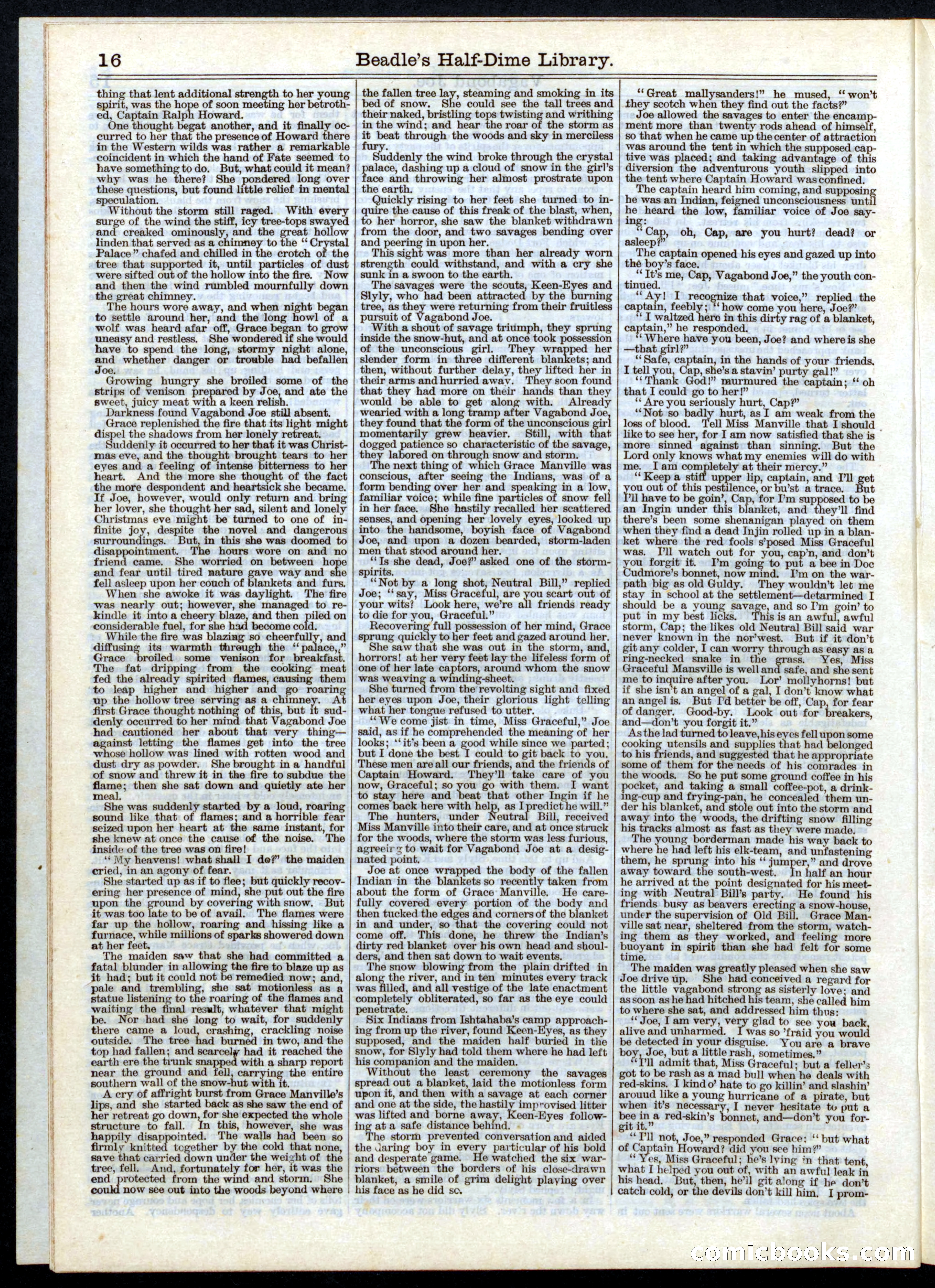 Beadle's Half Dime Library, No. 5 — page 16 of 32