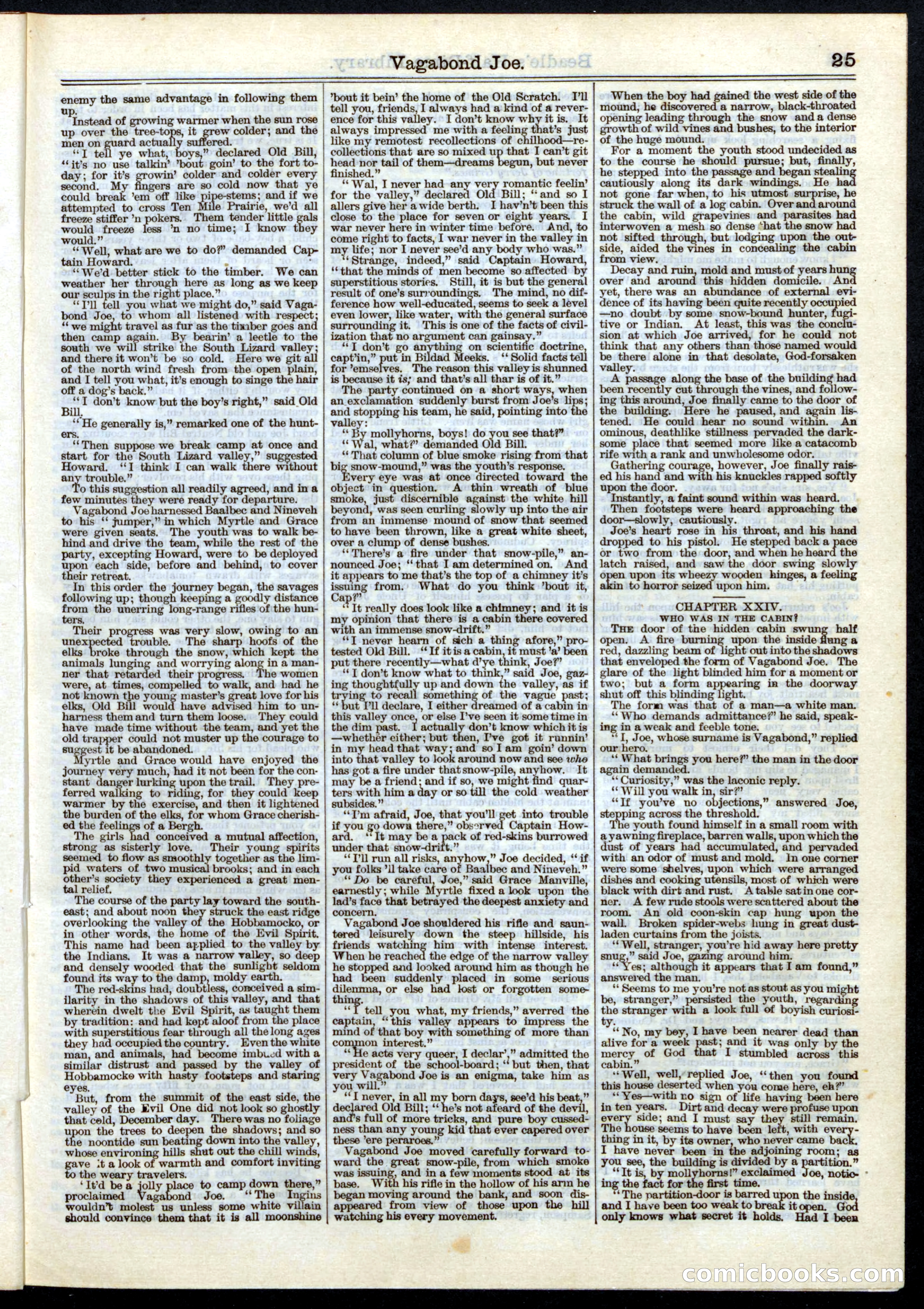 Beadle's Half Dime Library, No. 5 — page 25 of 32