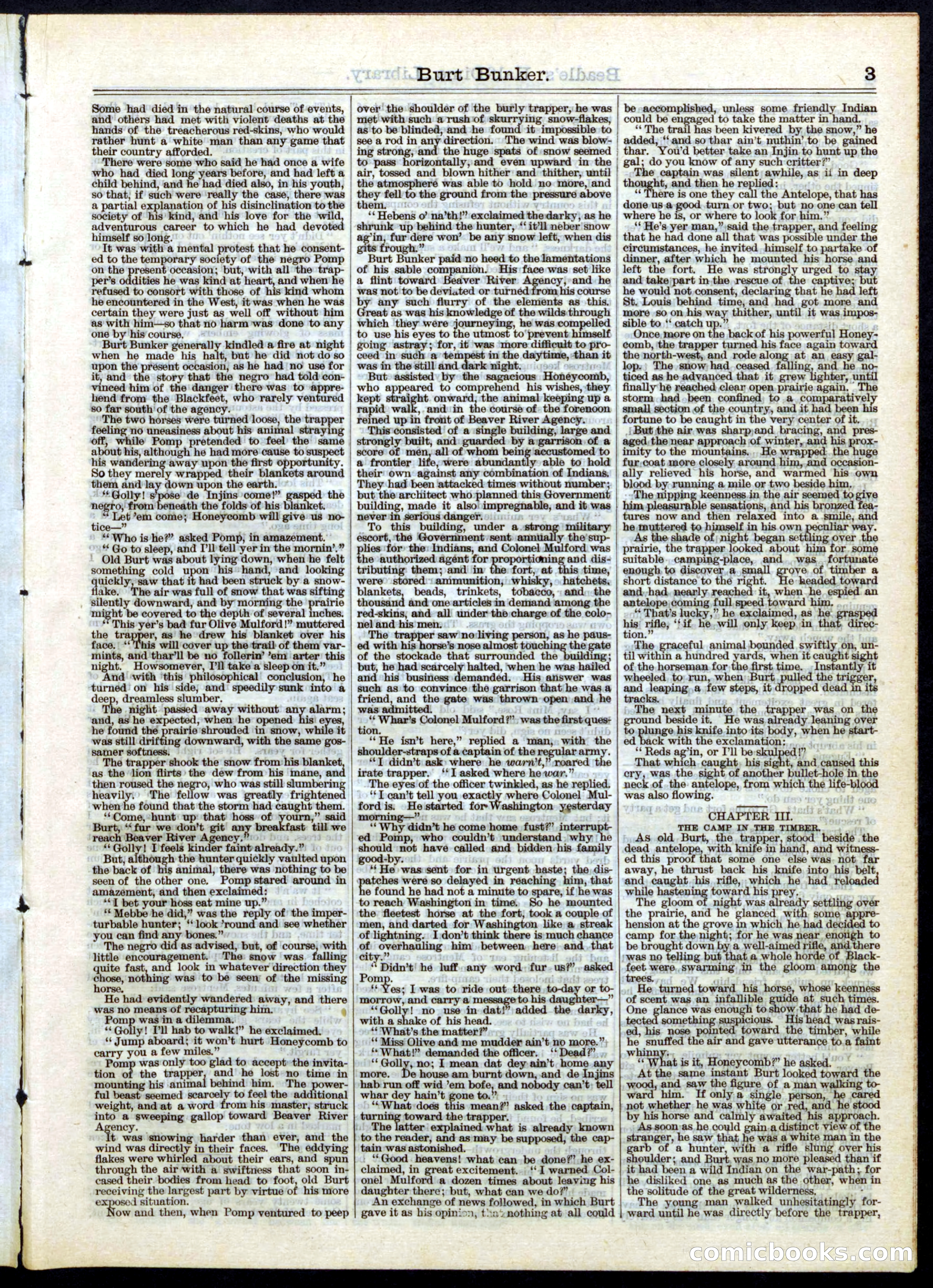 Beadle's Half Dime Library, No. 50 — page 3 of 16