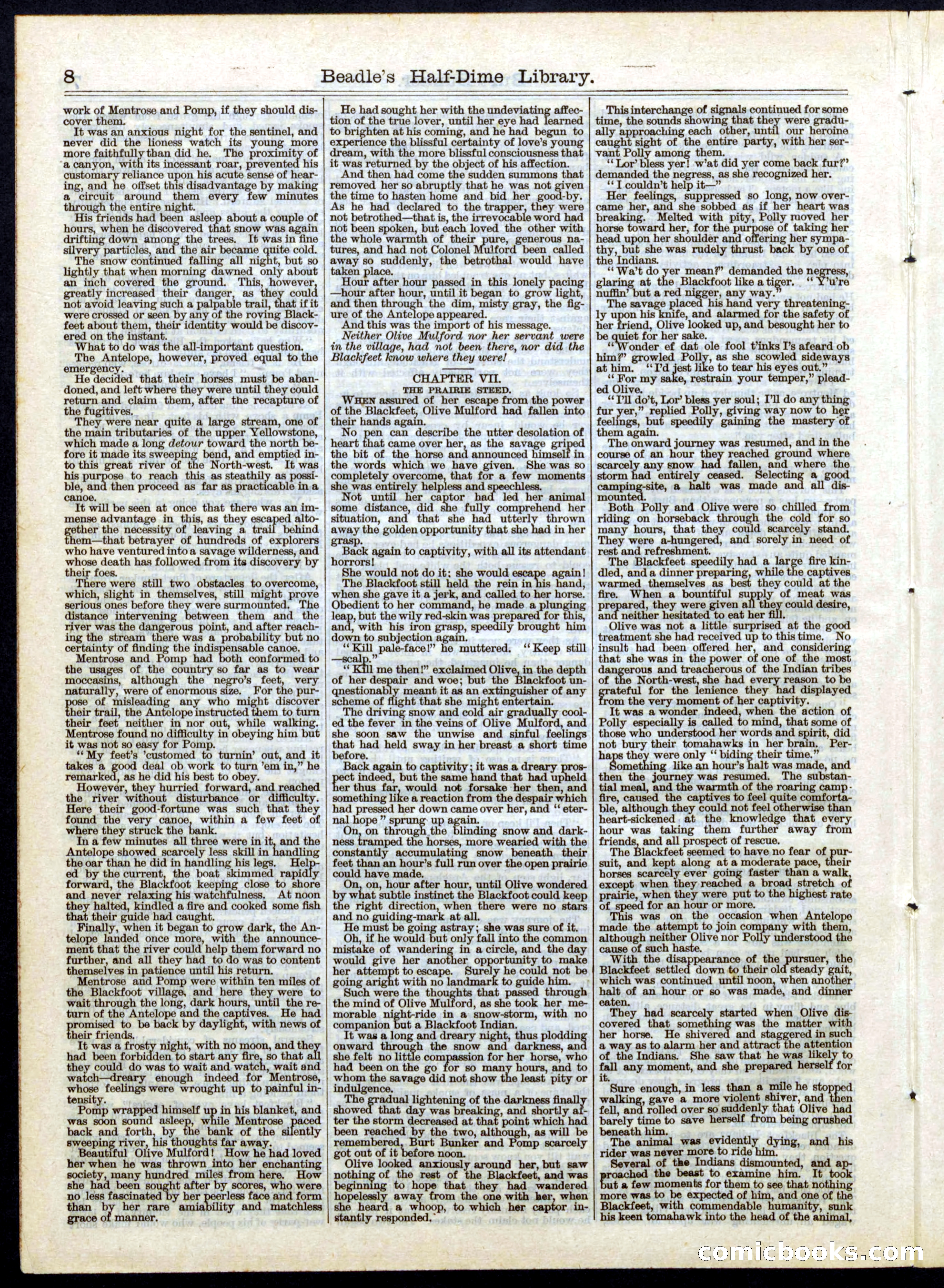 Beadle's Half Dime Library, No. 50 — page 8 of 16
