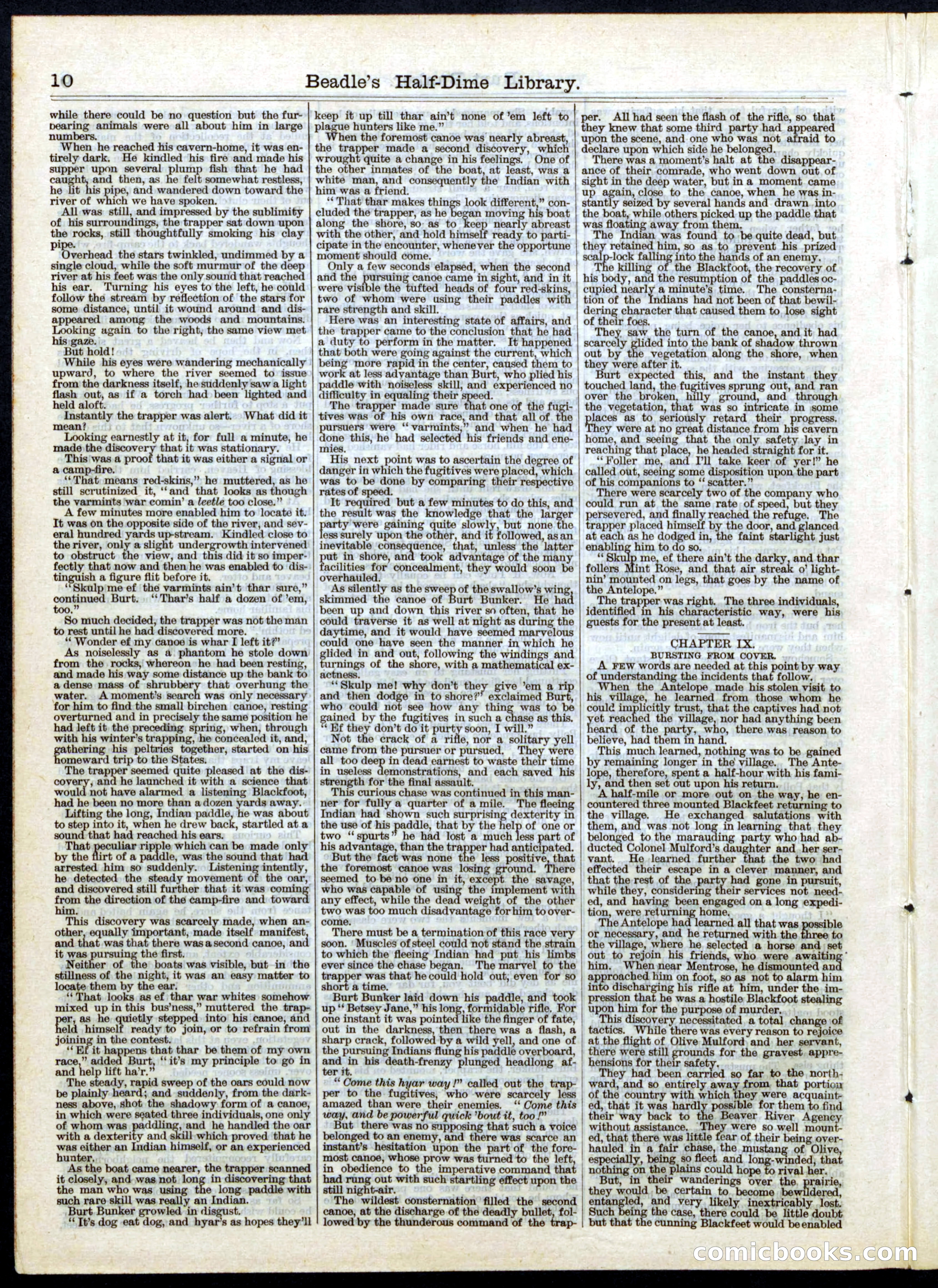 Beadle's Half Dime Library, No. 50 — page 10 of 16