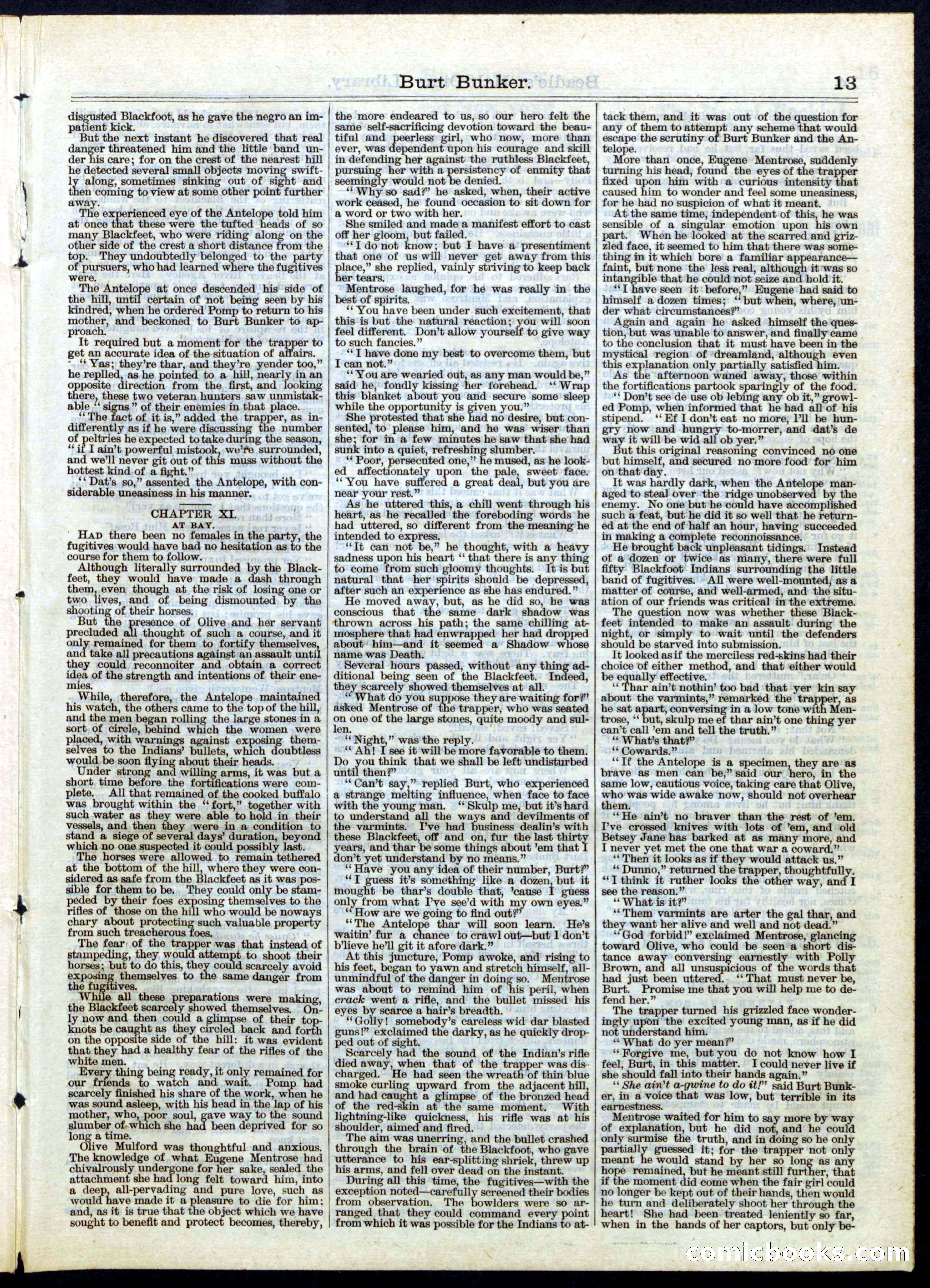 Beadle's Half Dime Library, No. 50 — page 13 of 16