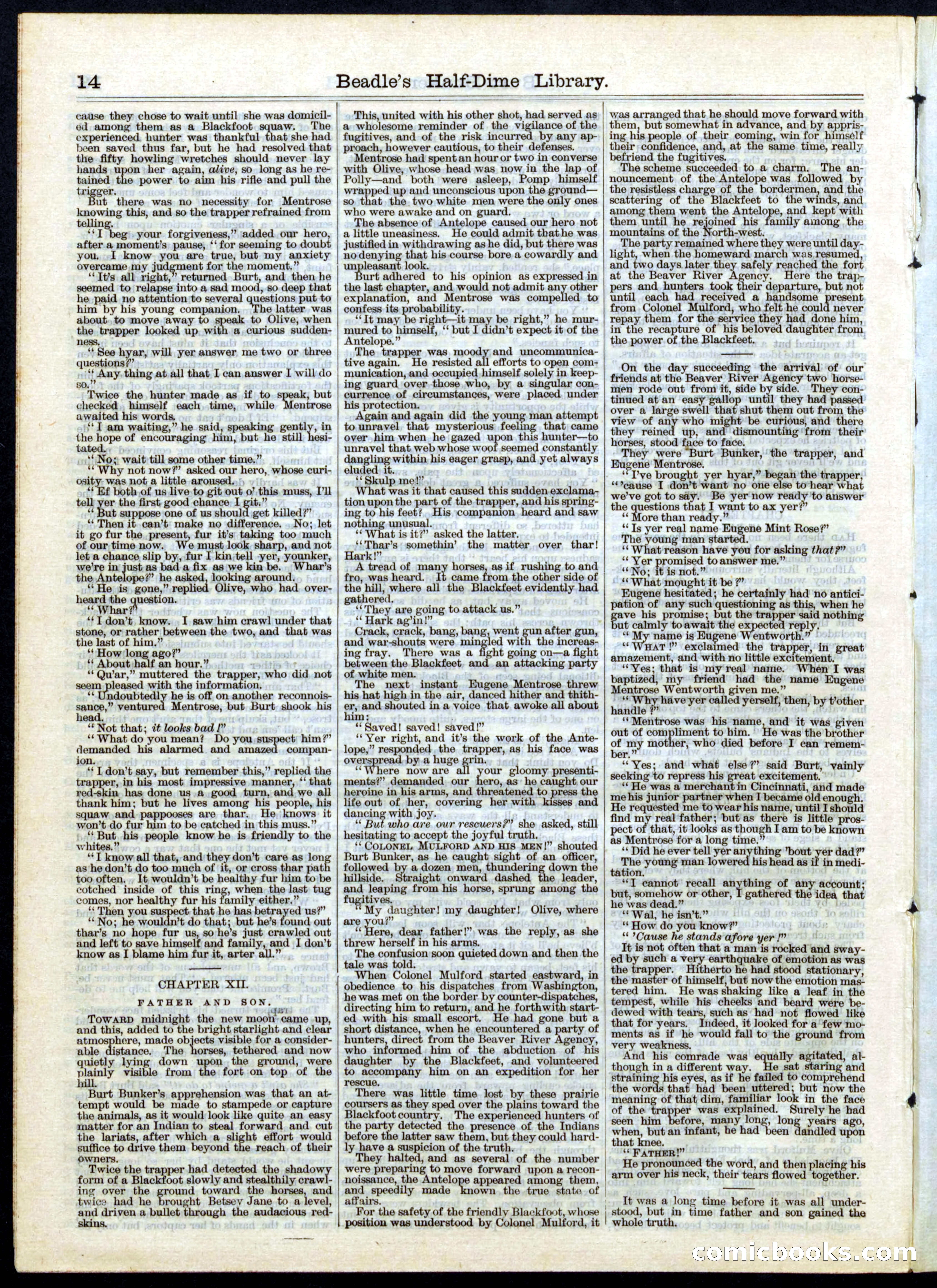 Beadle's Half Dime Library, No. 50 — page 14 of 16
