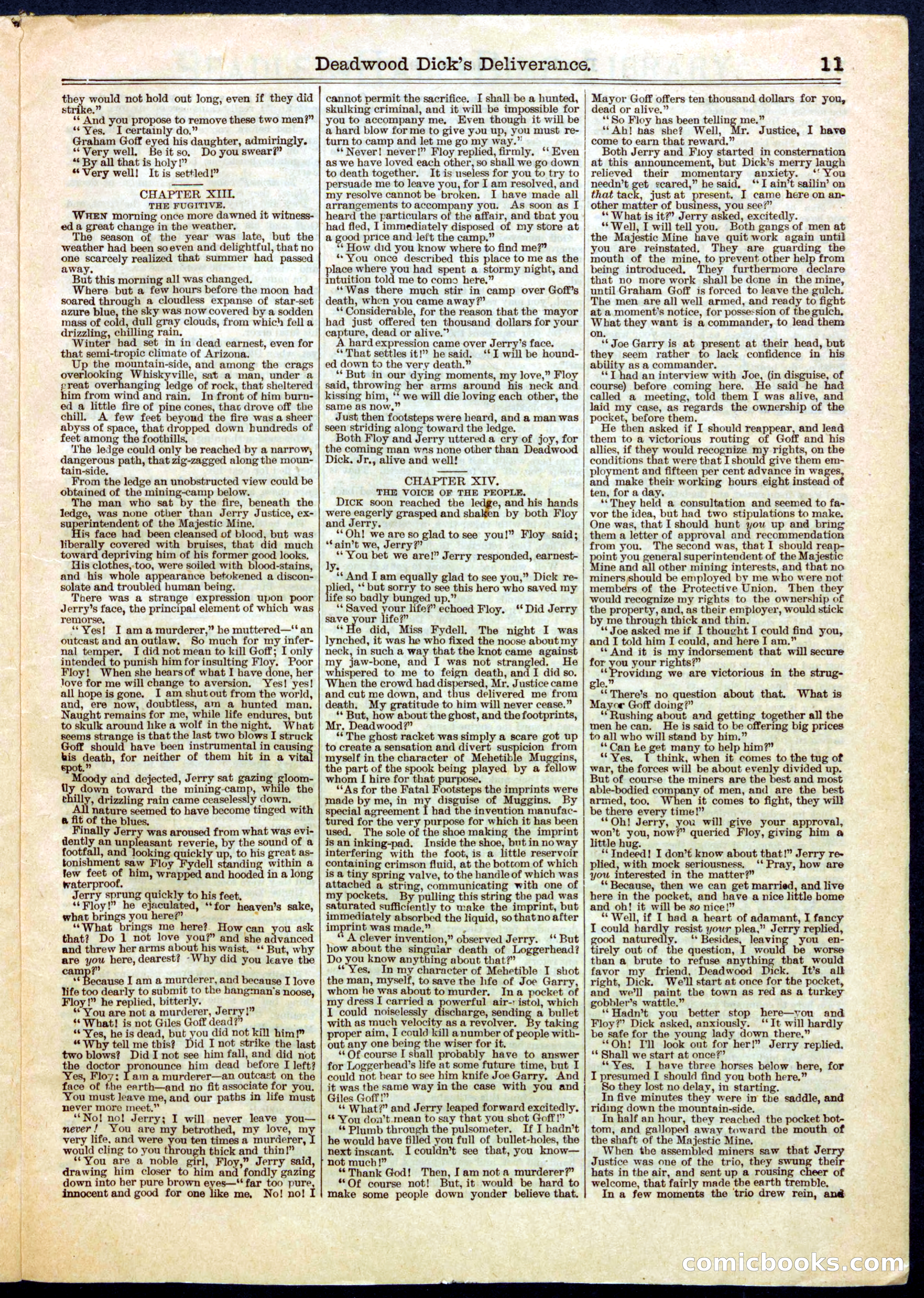Beadle's Half Dime Library, No. 508 — page 11 of 16