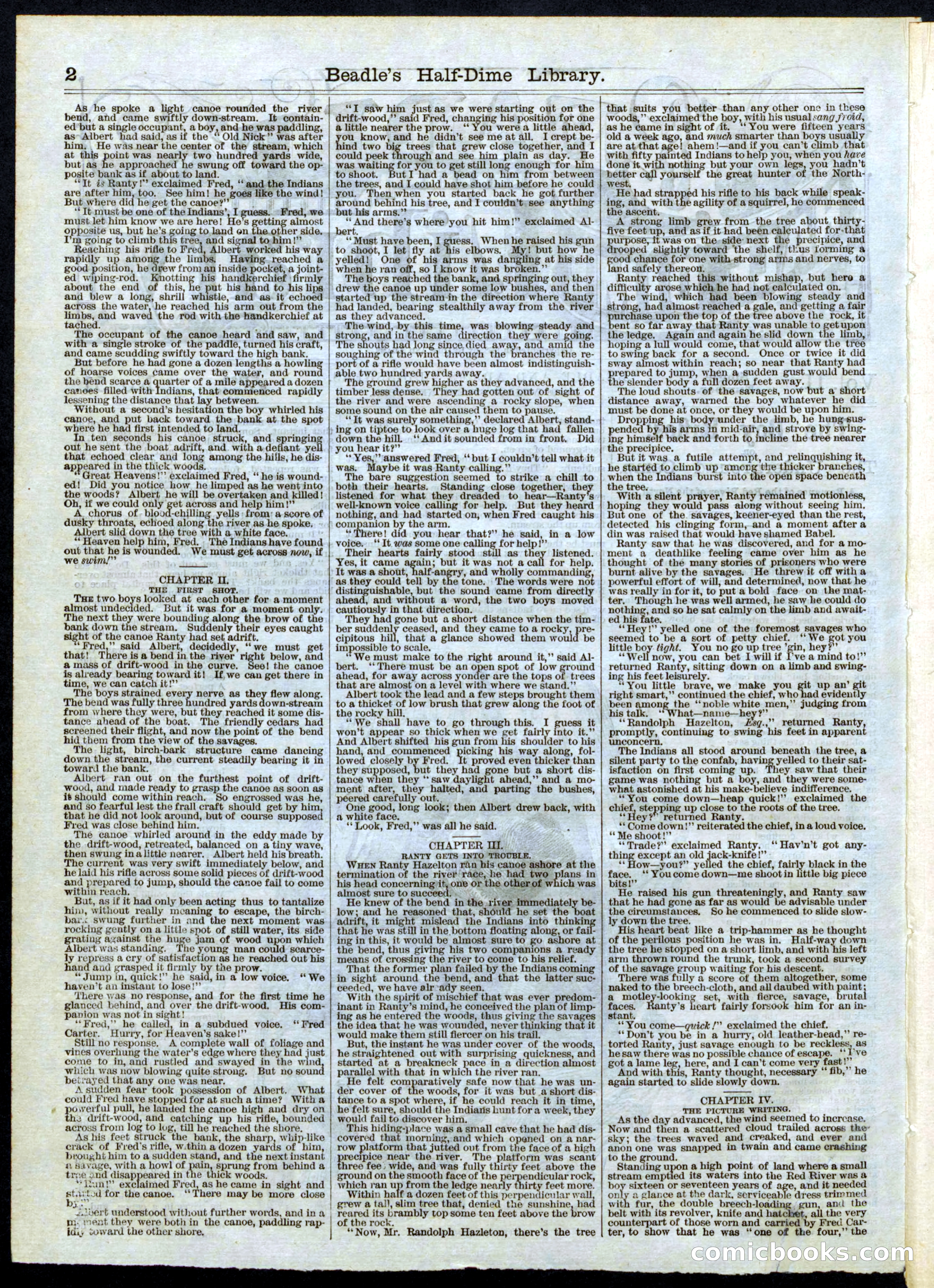 Beadle's Half Dime Library, No. 51 — page 2 of 16
