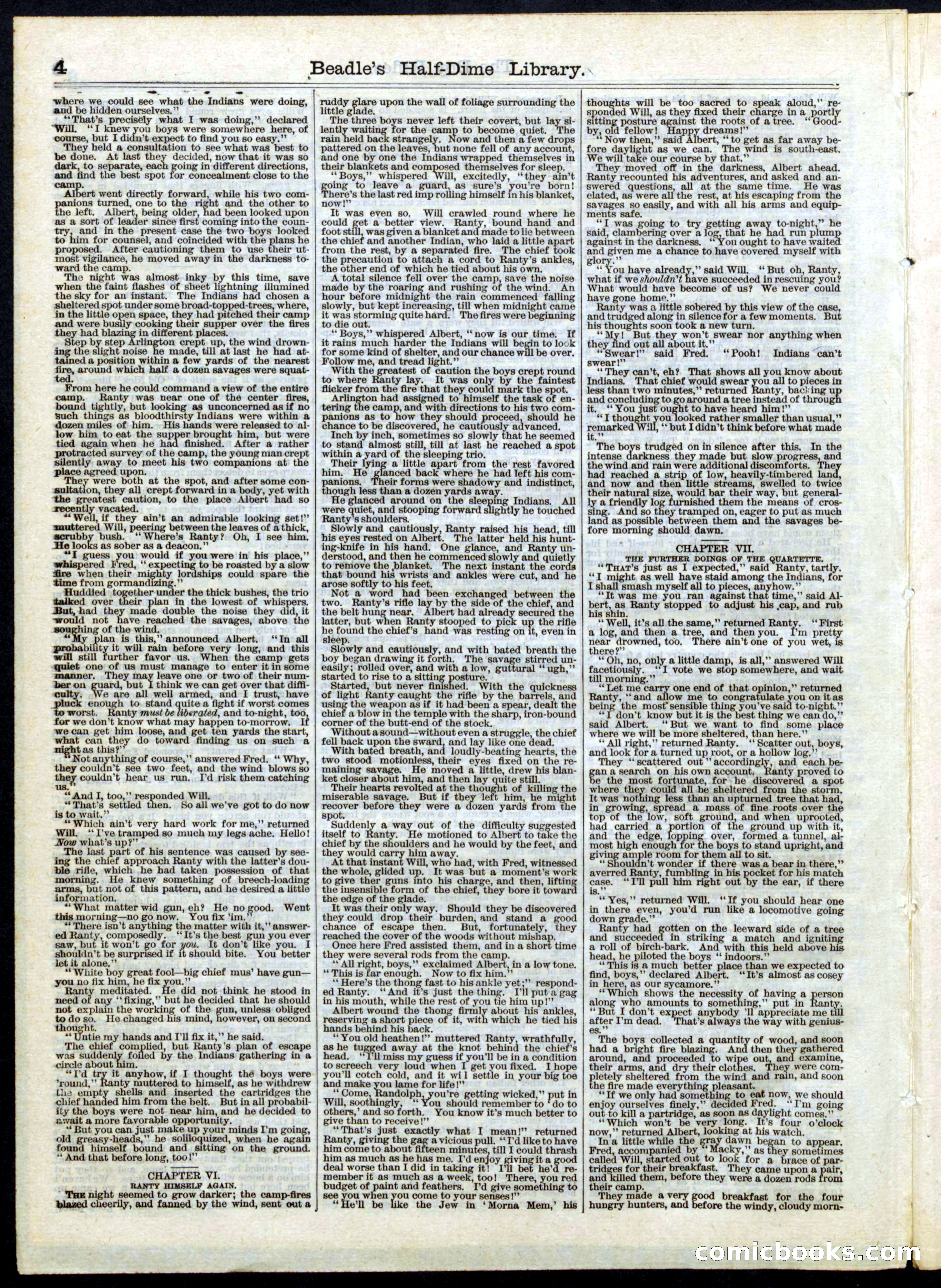 Beadle's Half Dime Library, No. 51 — page 4 of 16