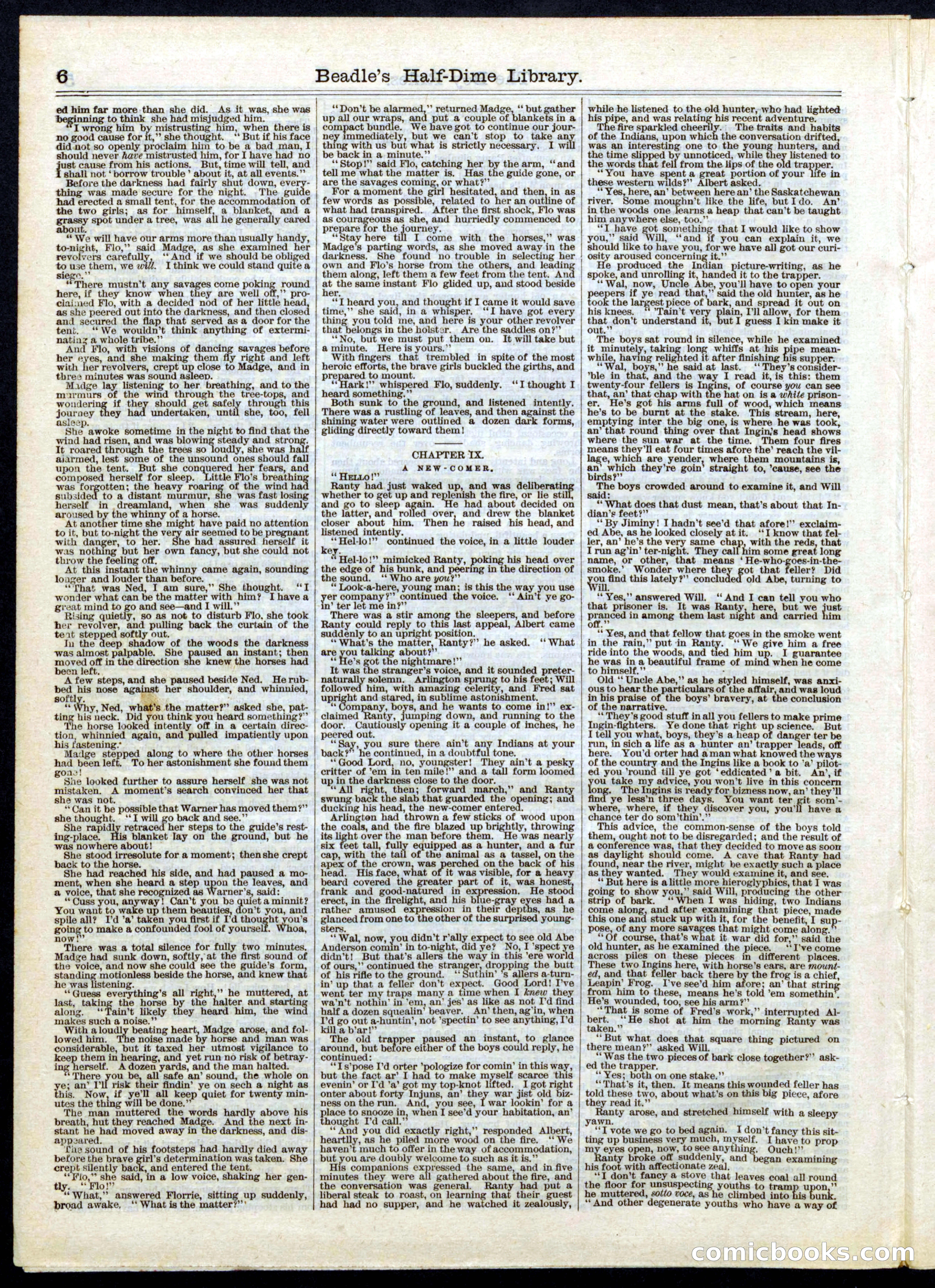 Beadle's Half Dime Library, No. 51 — page 6 of 16