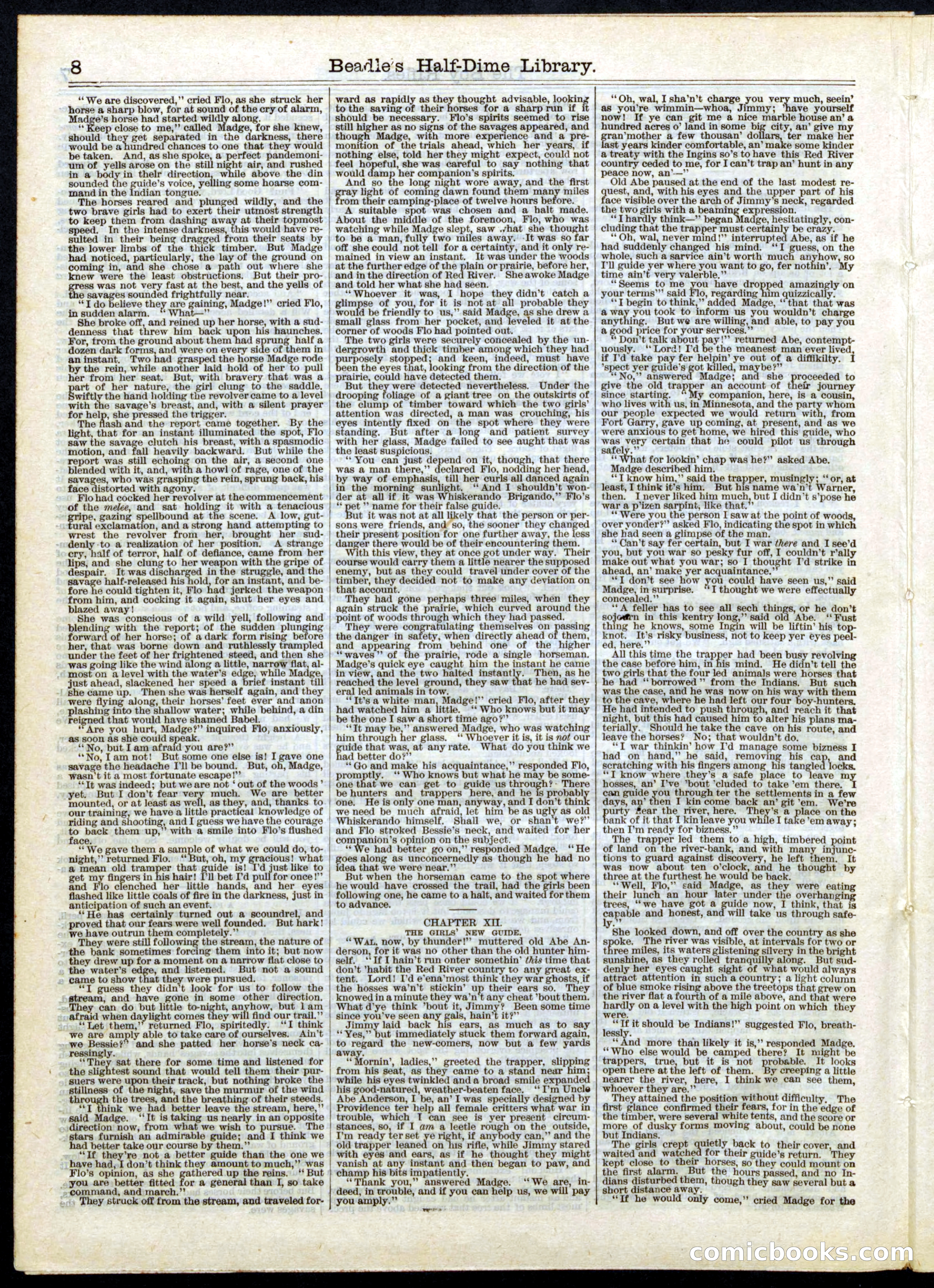 Beadle's Half Dime Library, No. 51 — page 8 of 16