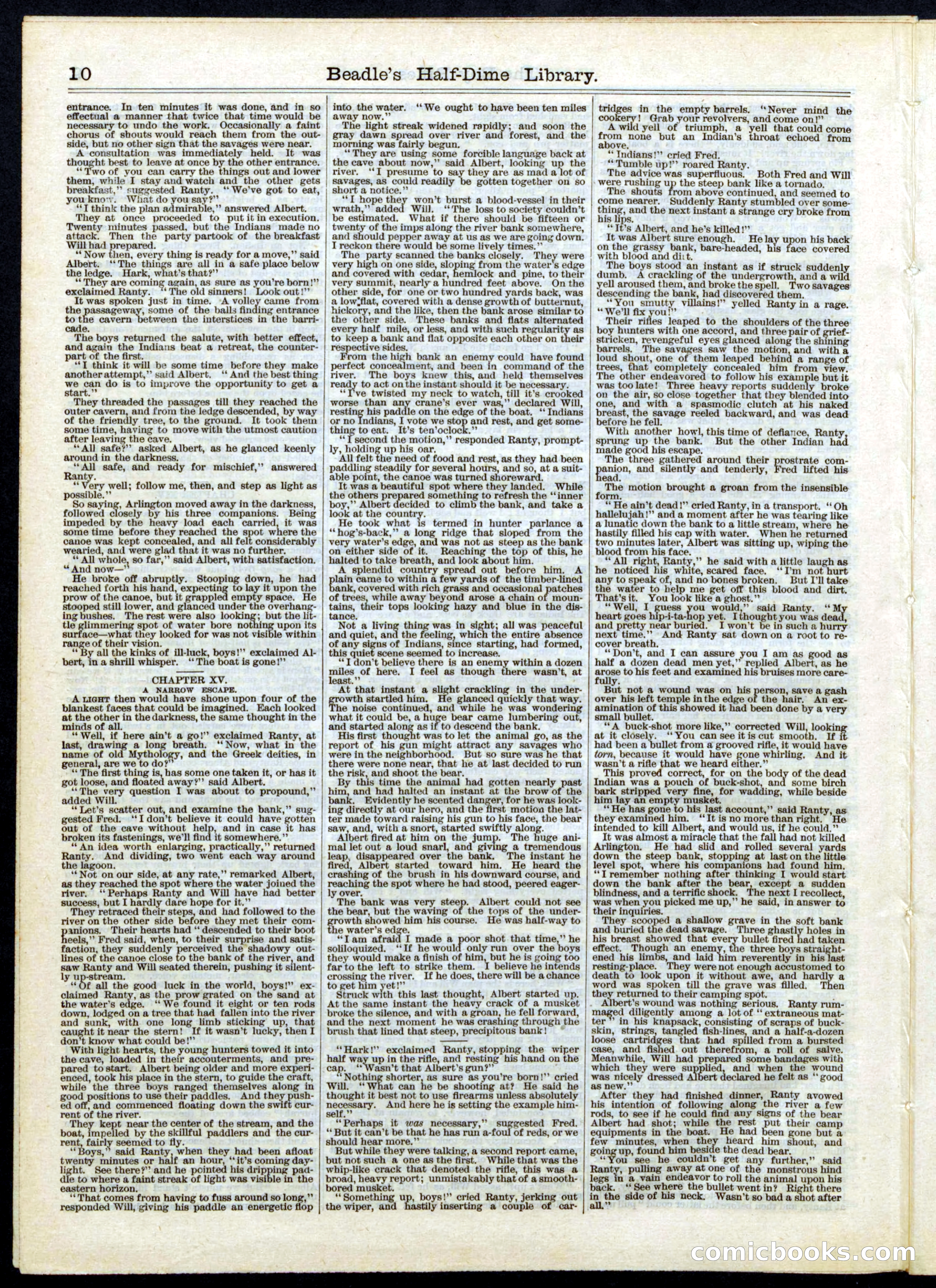 Beadle's Half Dime Library, No. 51 — page 10 of 16