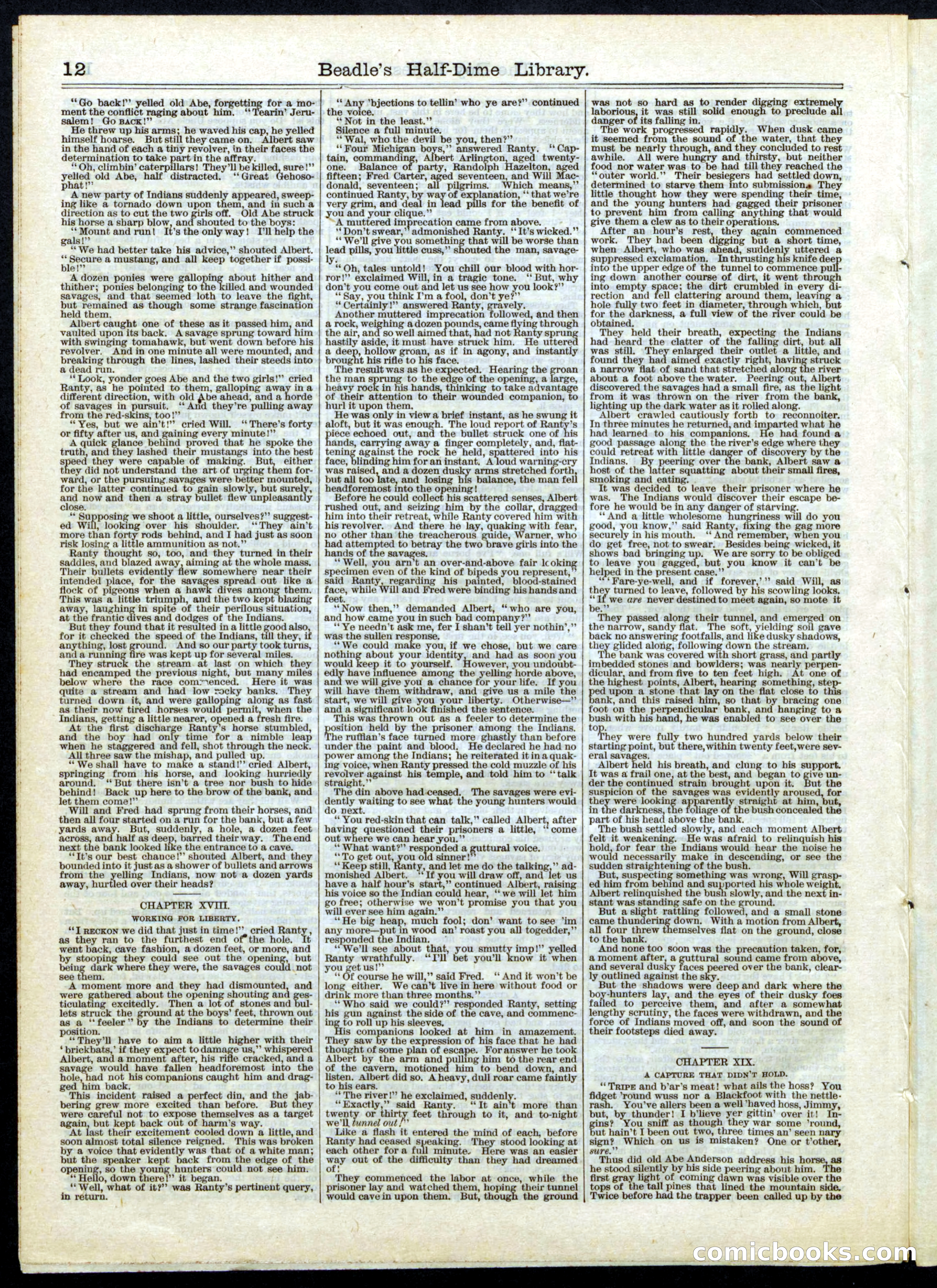 Beadle's Half Dime Library, No. 51 — page 12 of 16