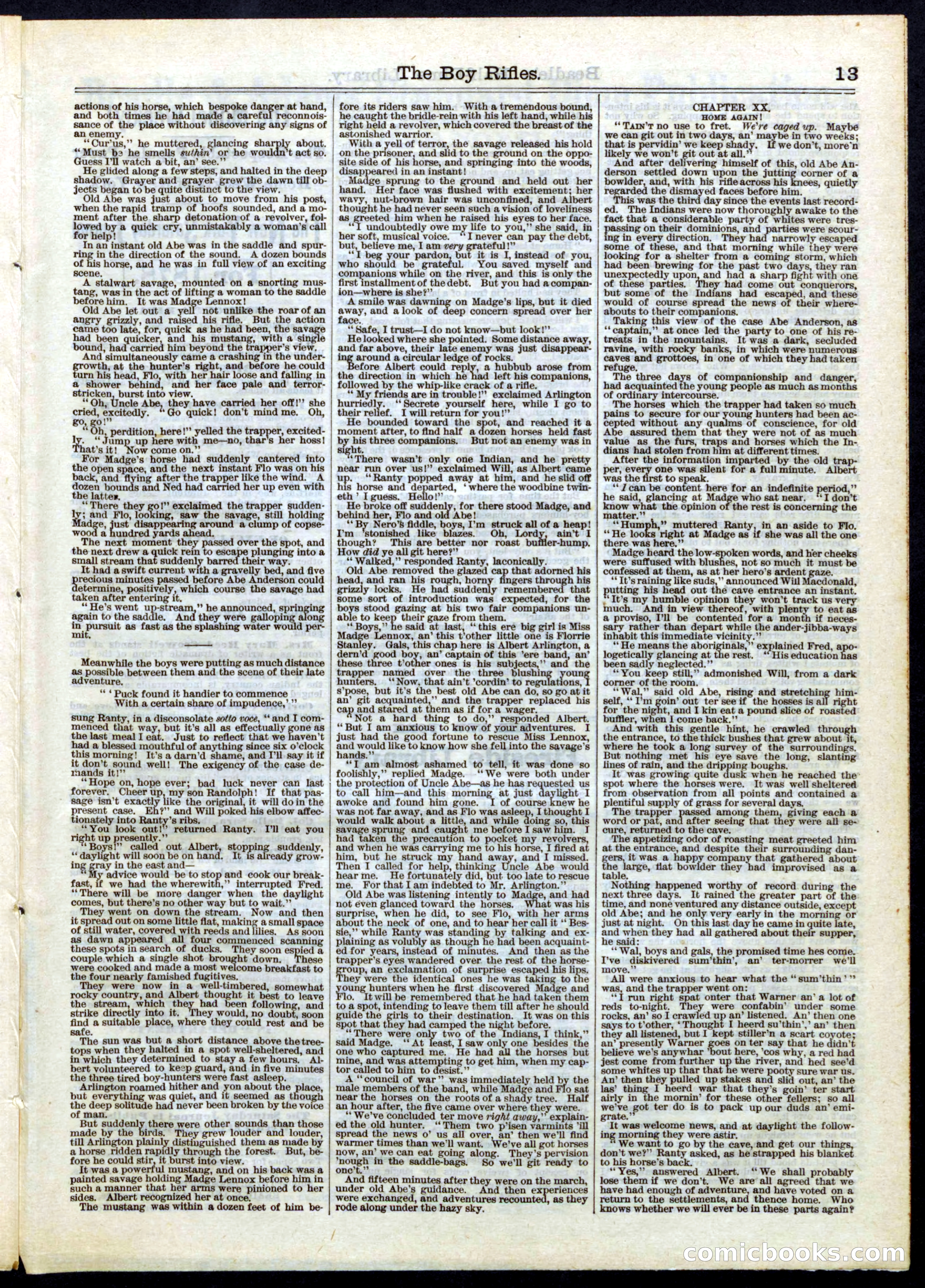 Beadle's Half Dime Library, No. 51 — page 13 of 16