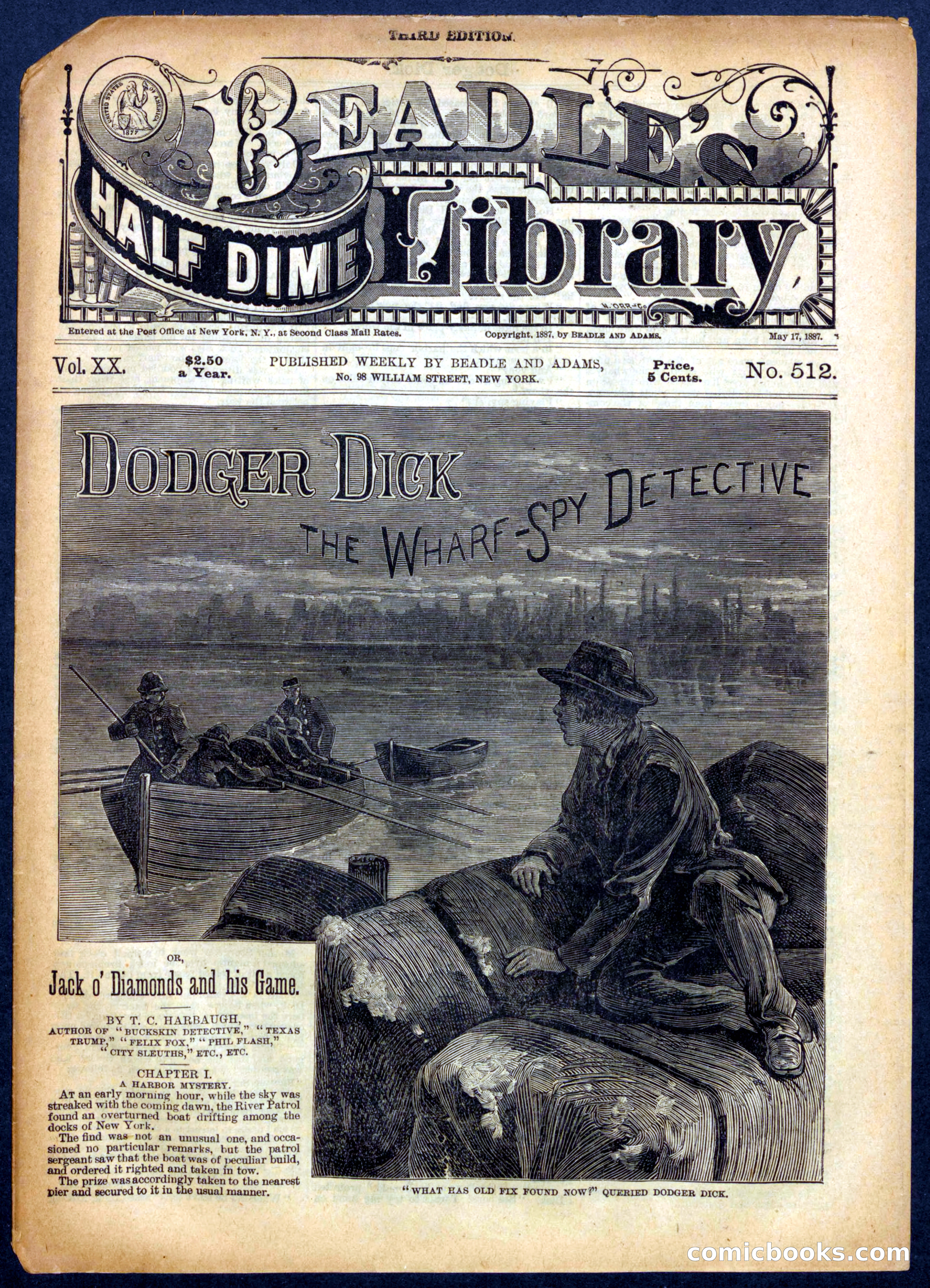 Beadle's Half Dime Library No. 512 — page 1 of 16