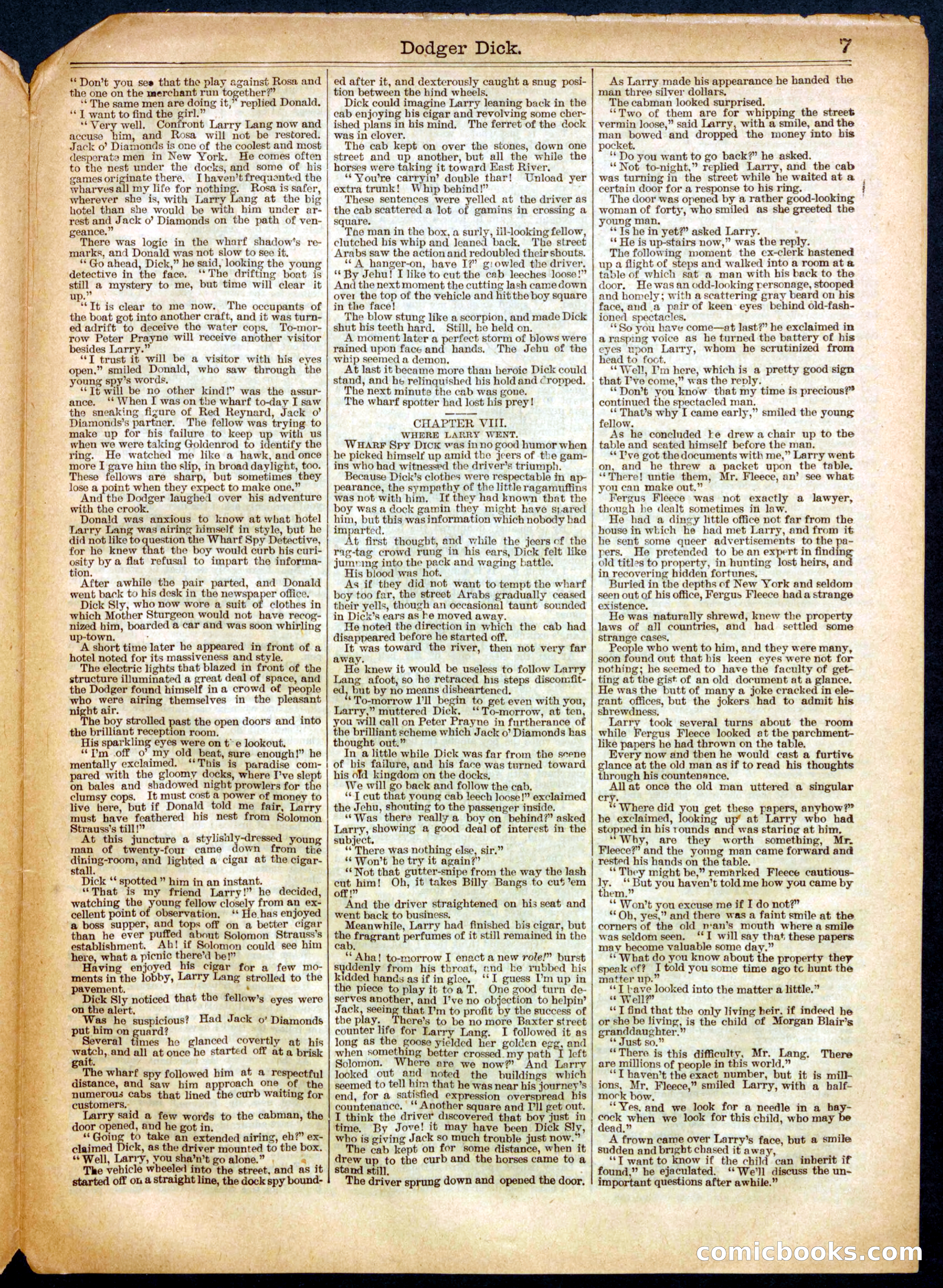 Beadle's Half Dime Library No. 512 — page 7 of 16