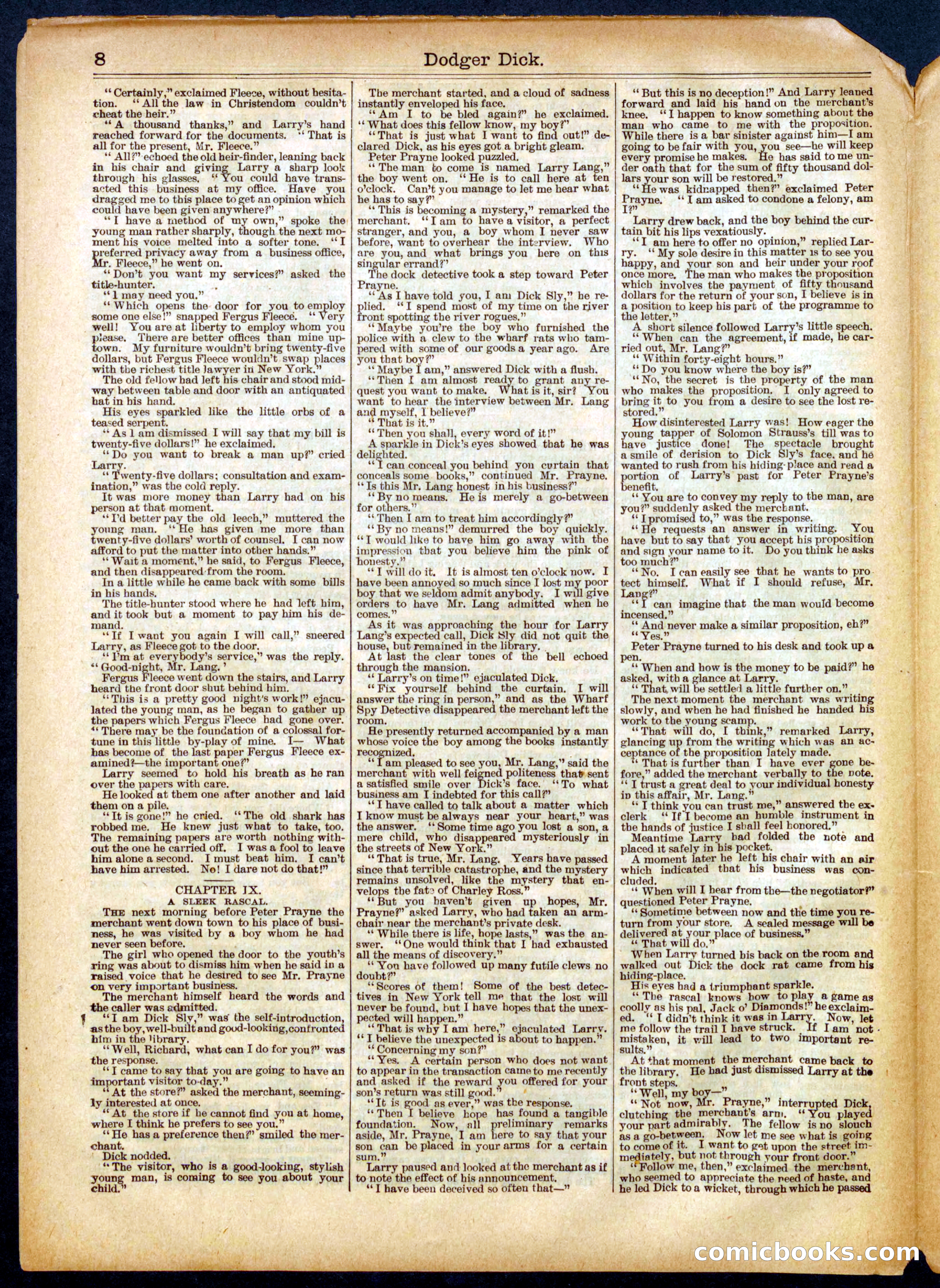 Beadle's Half Dime Library No. 512 — page 8 of 16