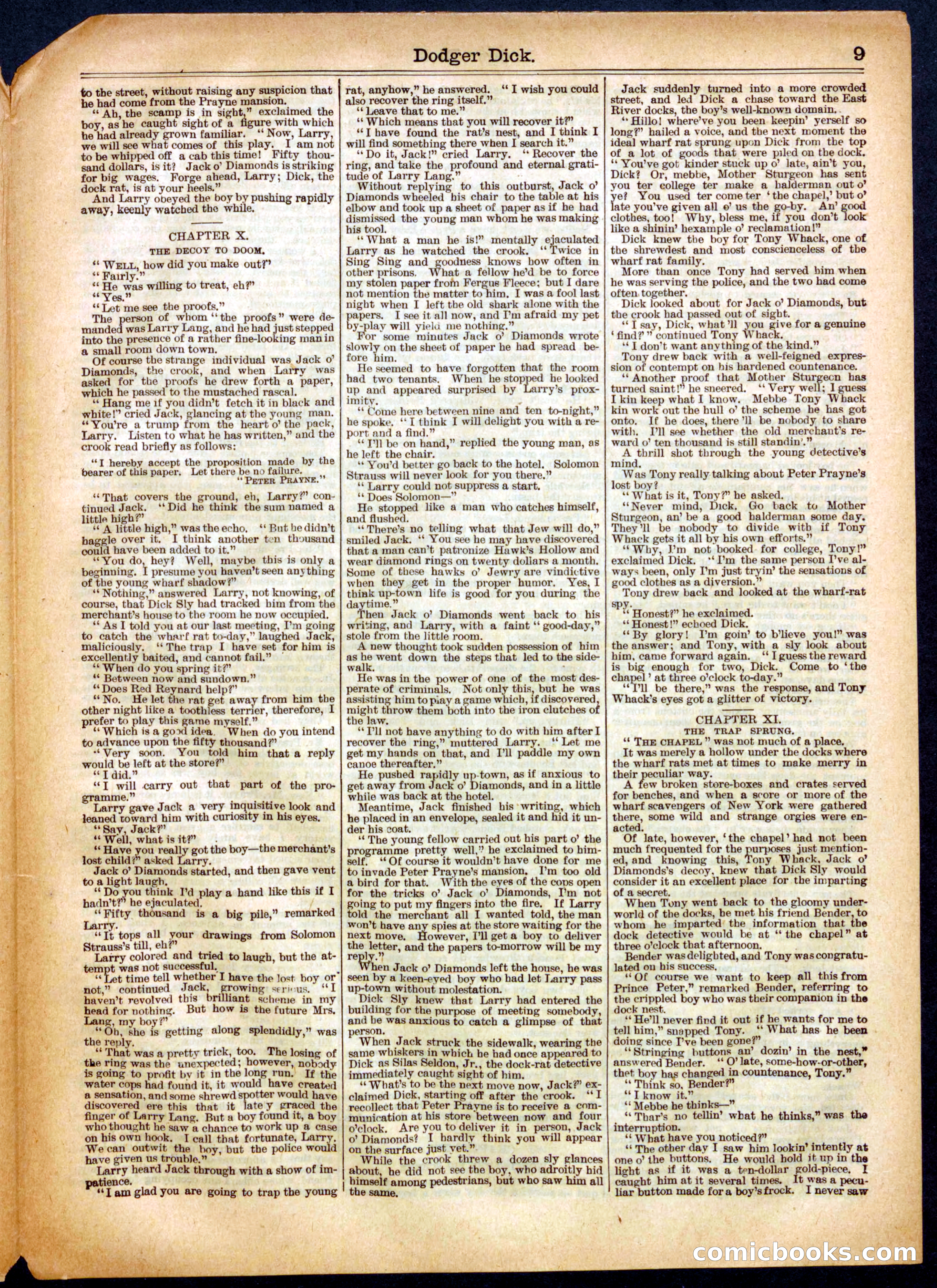 Beadle's Half Dime Library No. 512 — page 9 of 16