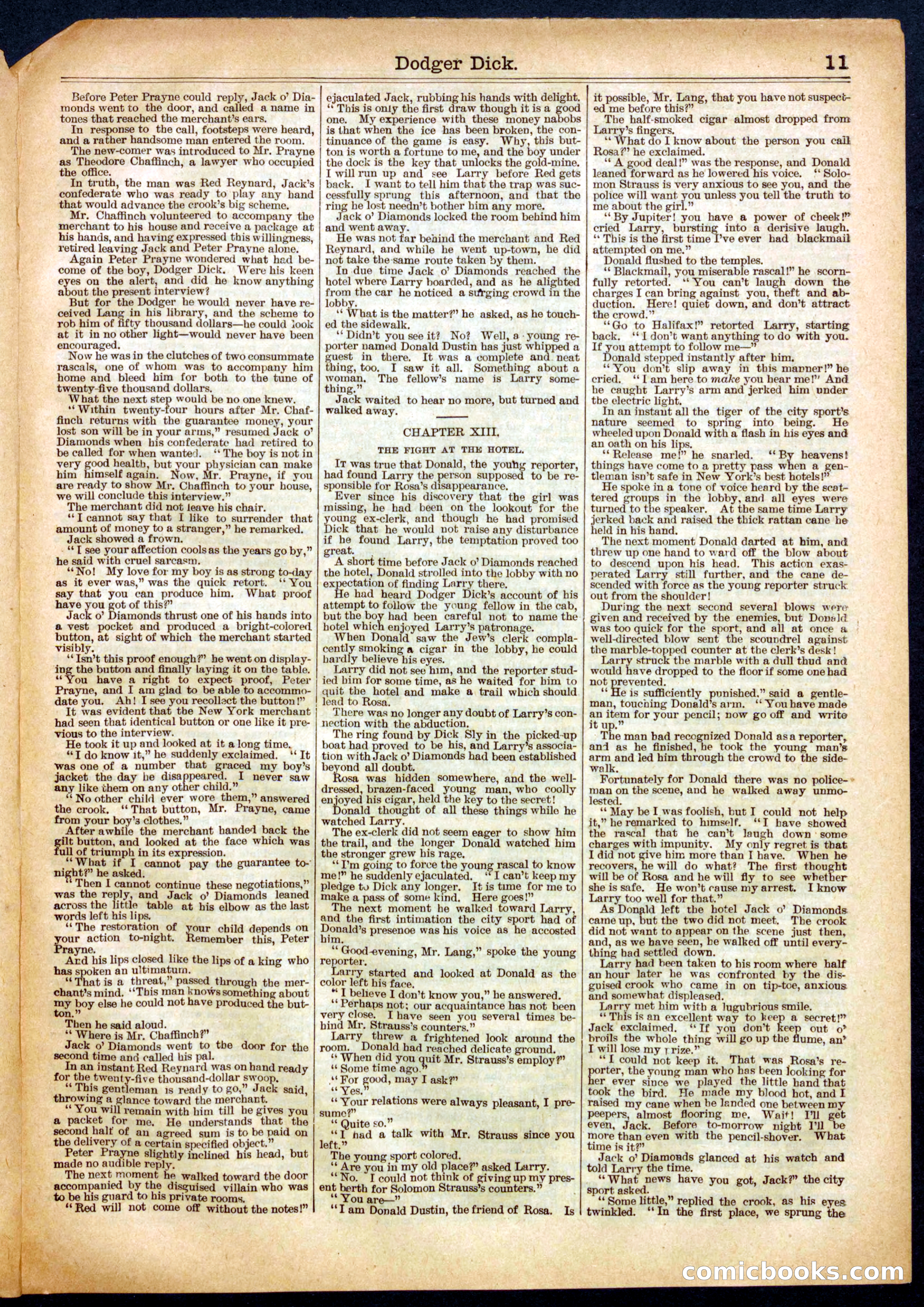 Beadle's Half Dime Library No. 512 — page 11 of 16