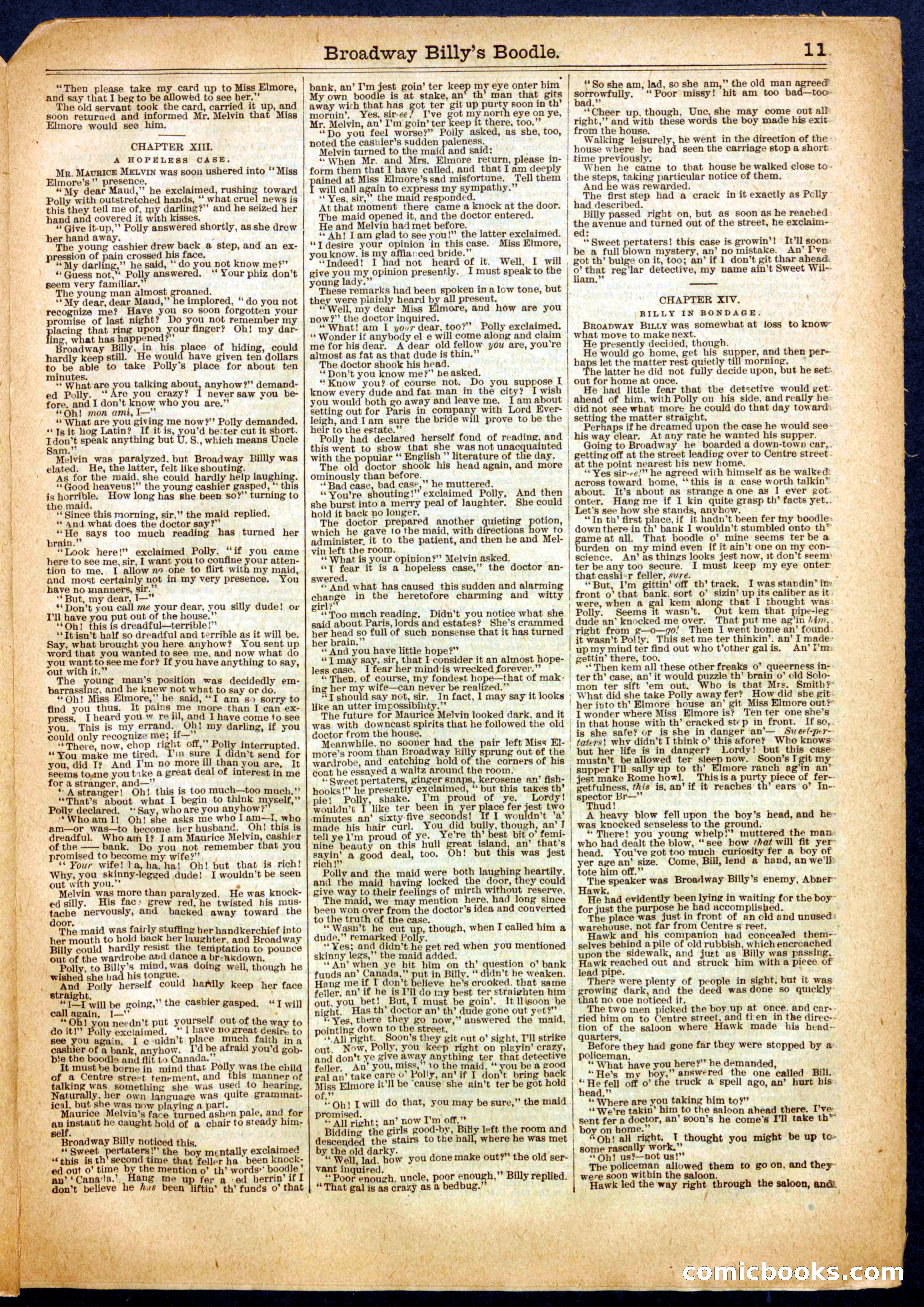 Beadle's Half Dime Library, No. 514 — page 11 of 16