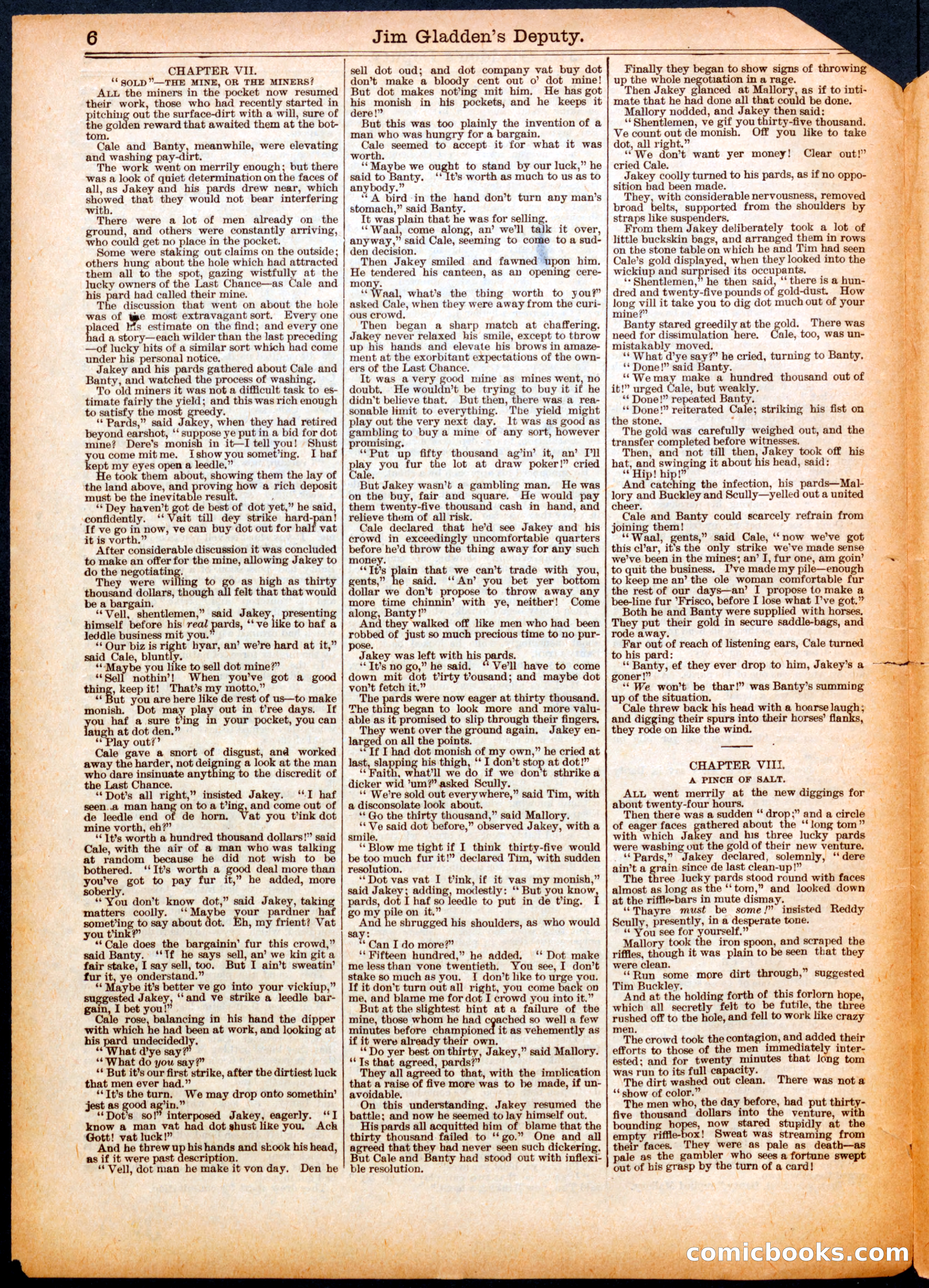 Beadle's Half Dime Library No. 517 — page 6 of 16