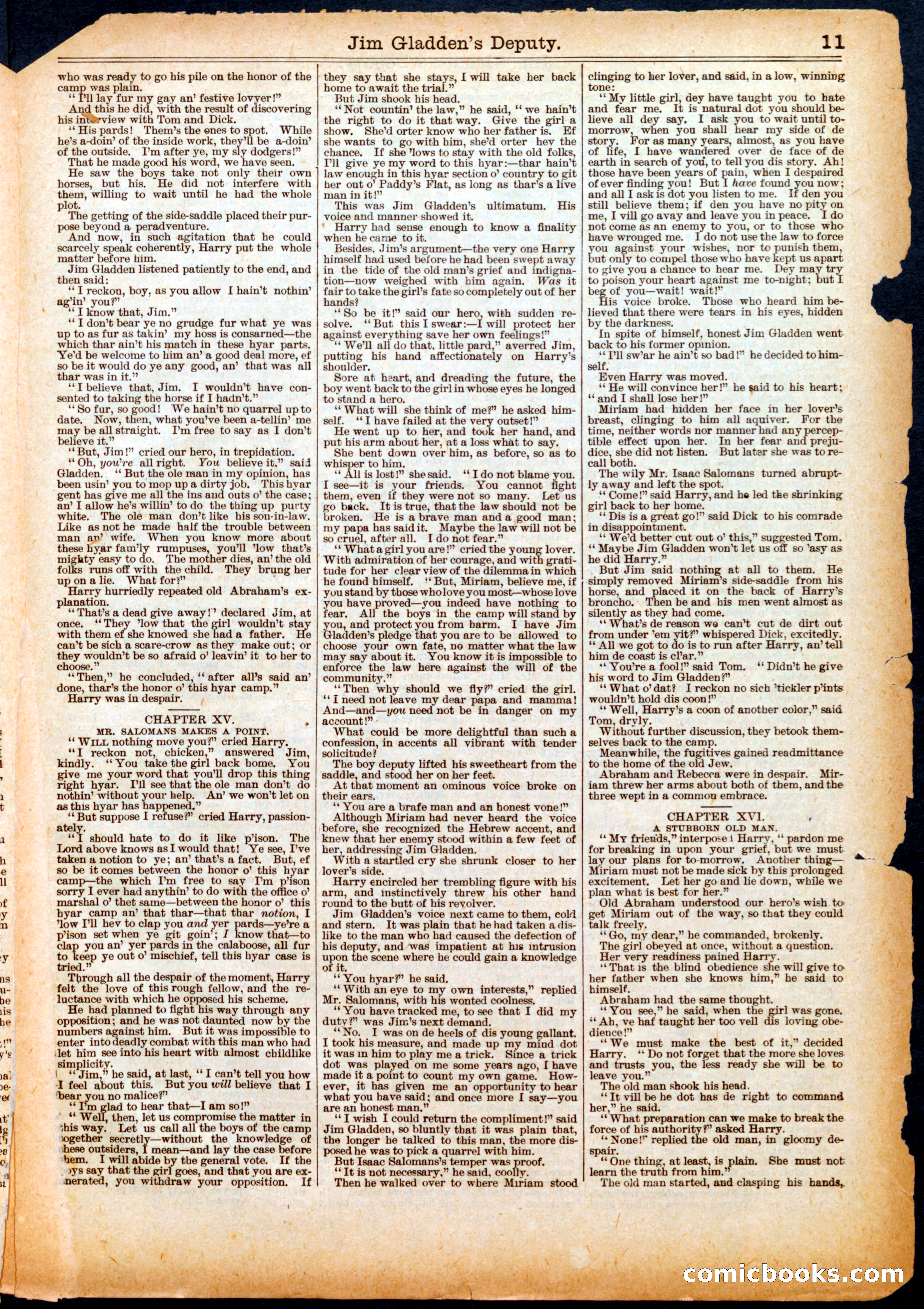 Beadle's Half Dime Library No. 517 — page 11 of 16