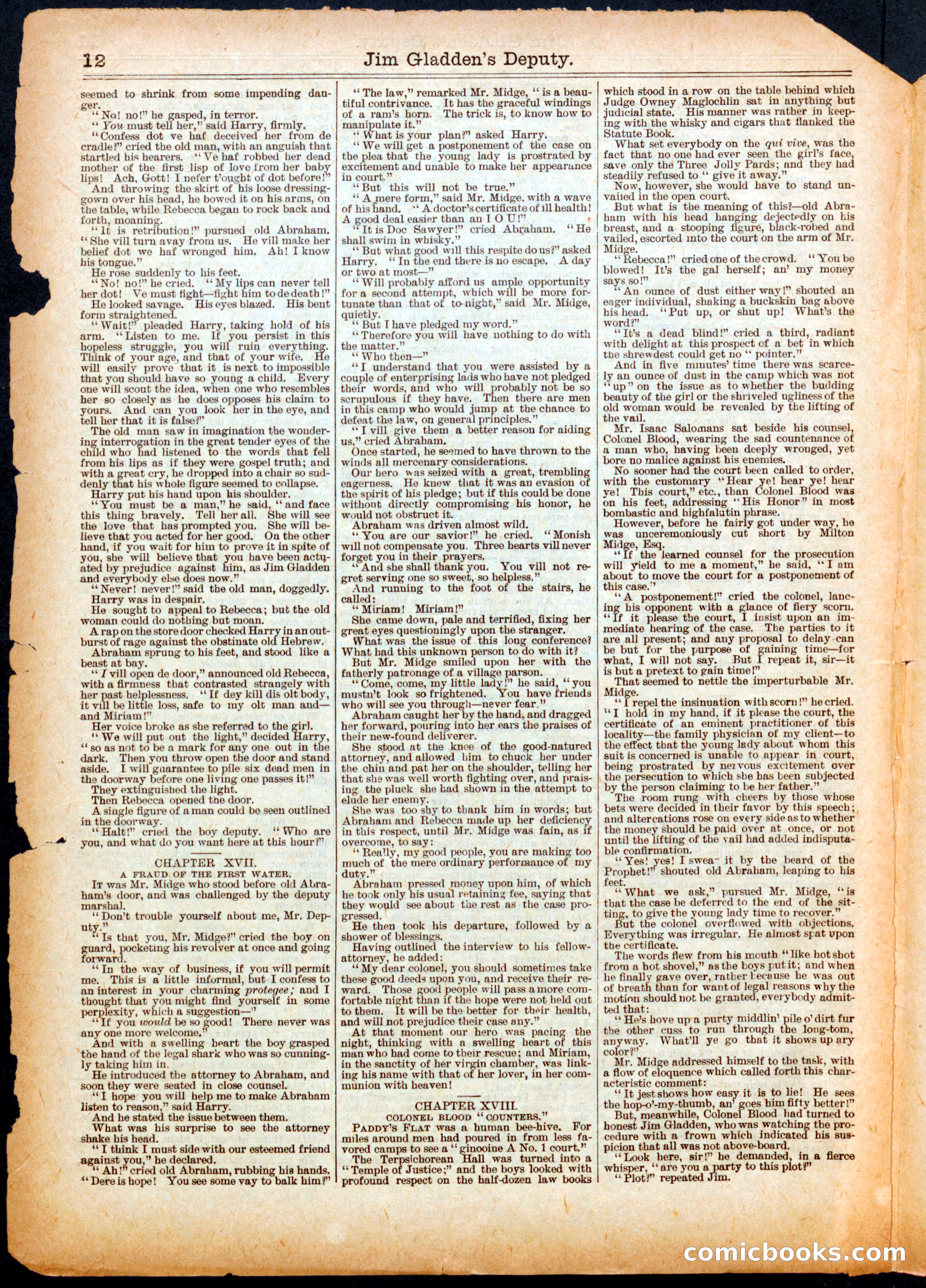 Beadle's Half Dime Library No. 517 — page 12 of 16
