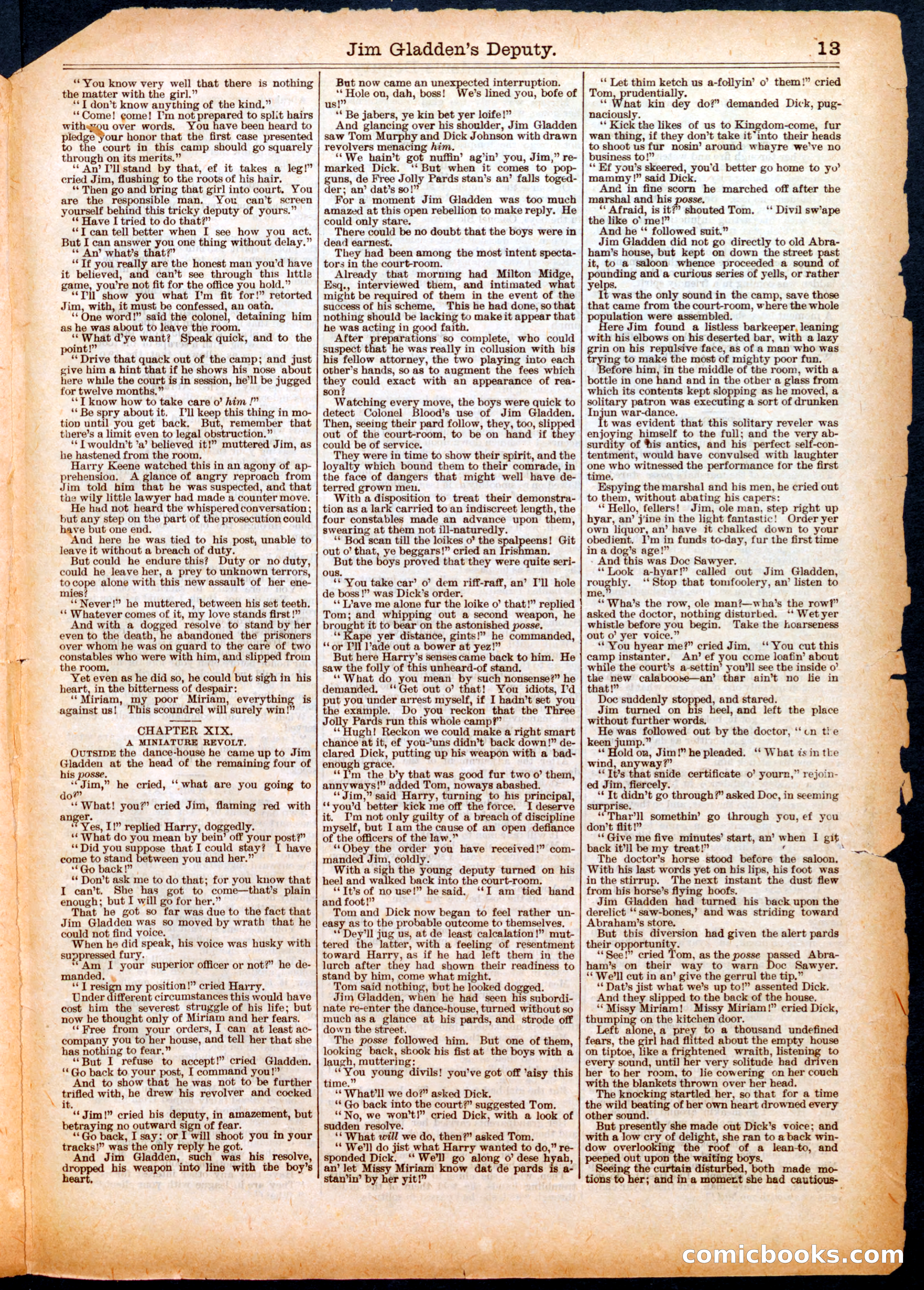 Beadle's Half Dime Library No. 517 — page 13 of 16