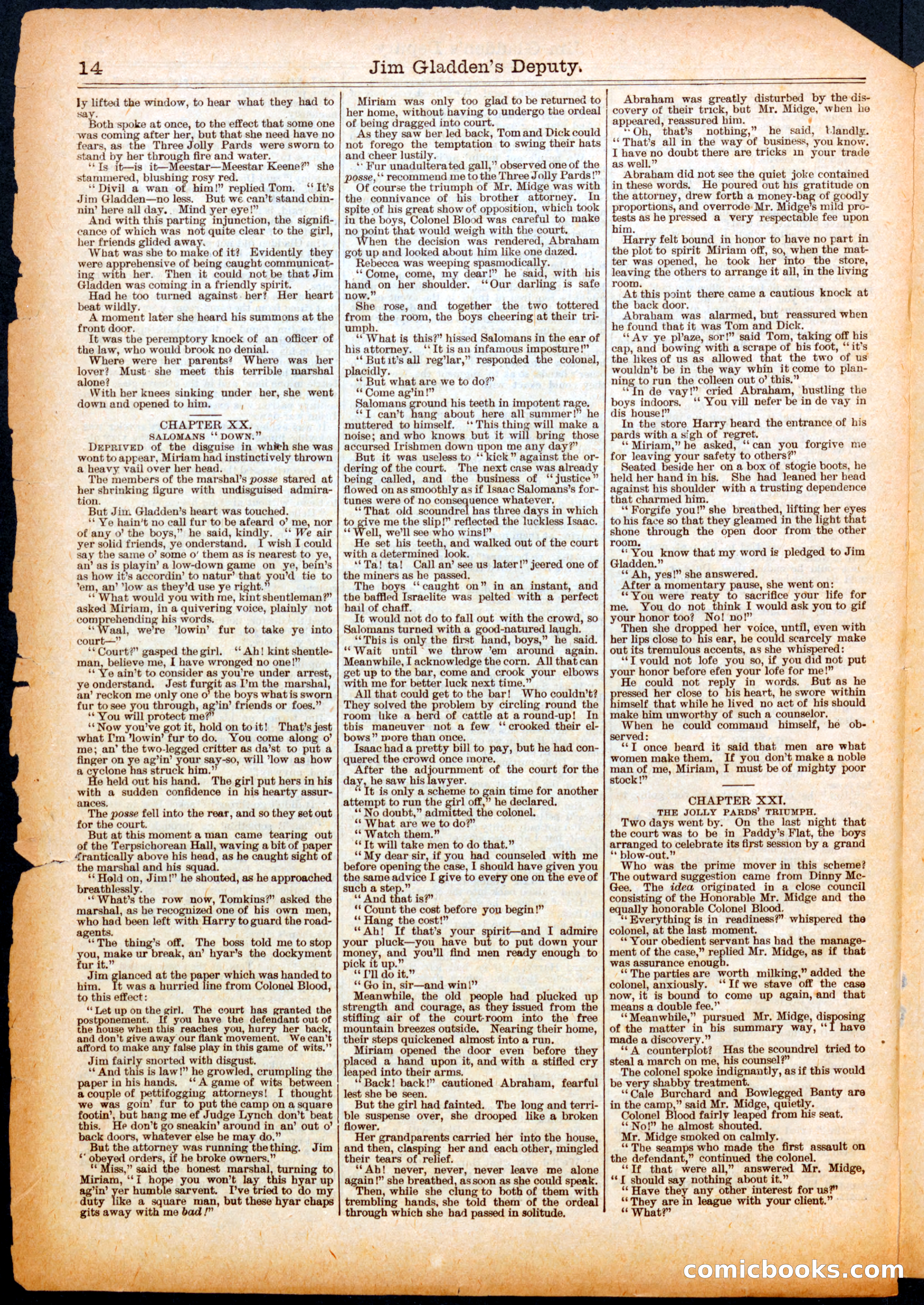 Beadle's Half Dime Library No. 517 — page 14 of 16