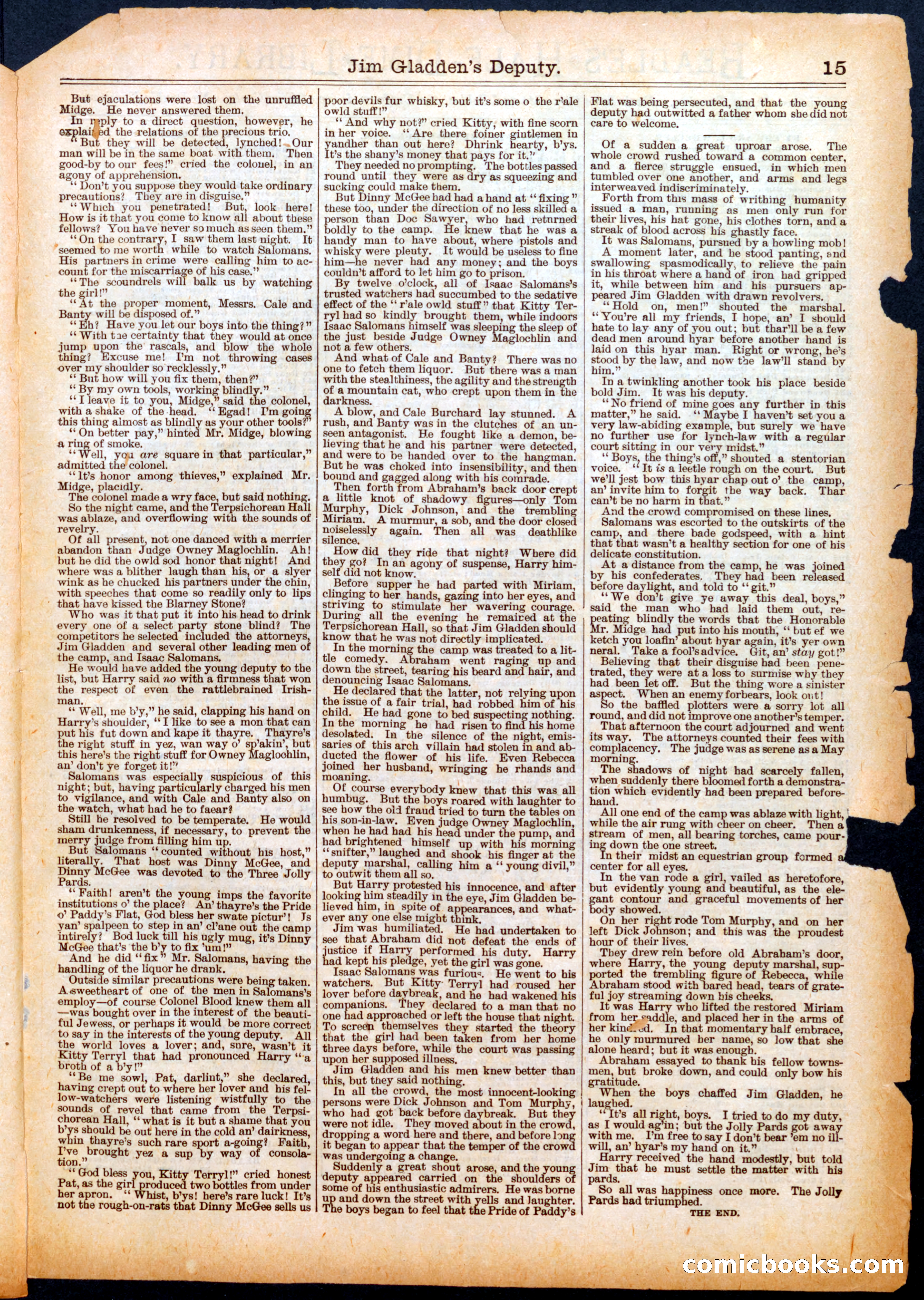 Beadle's Half Dime Library No. 517 — page 15 of 16