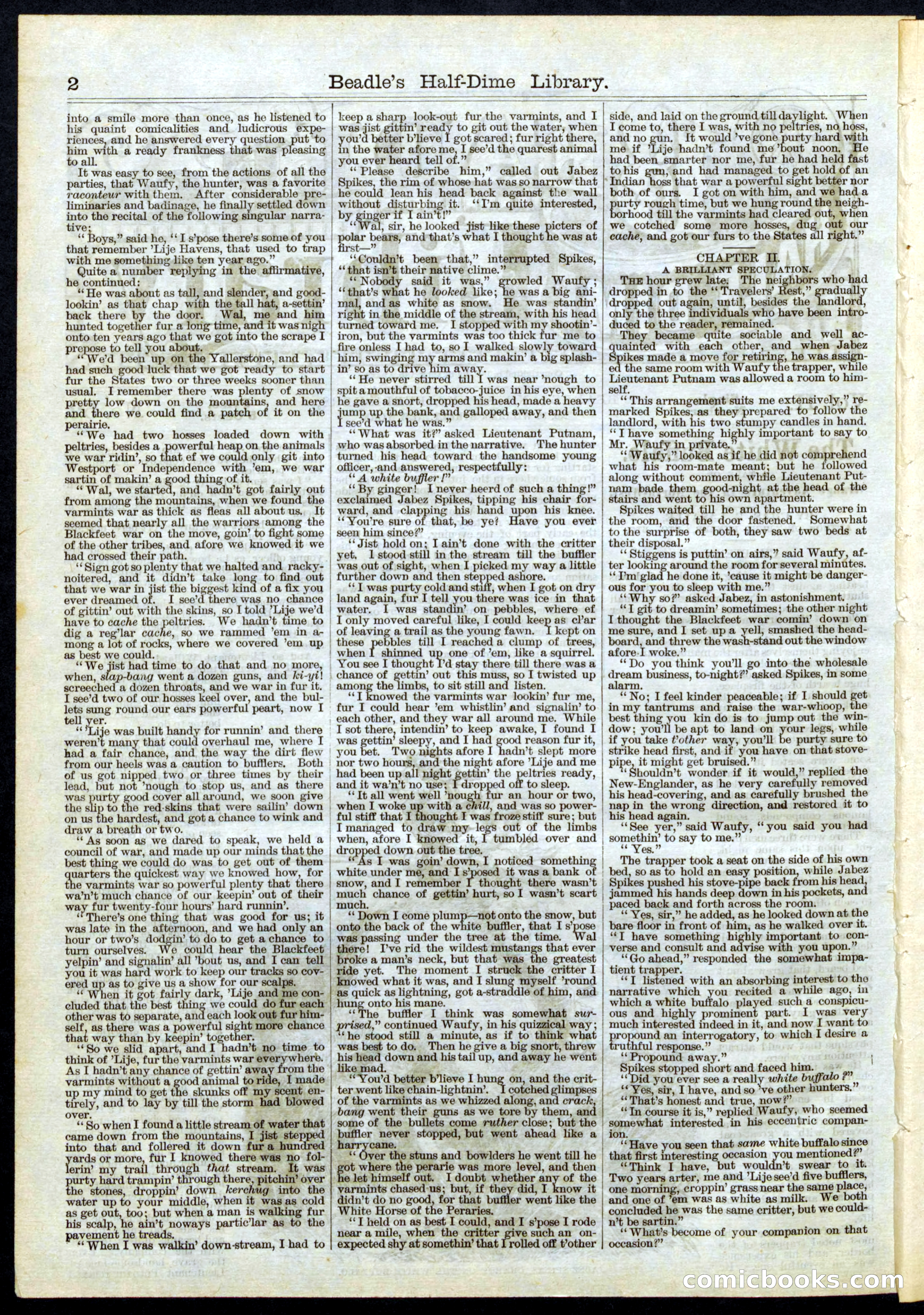 Beadle's Half Dime Library No. 52 — page 2 of 16