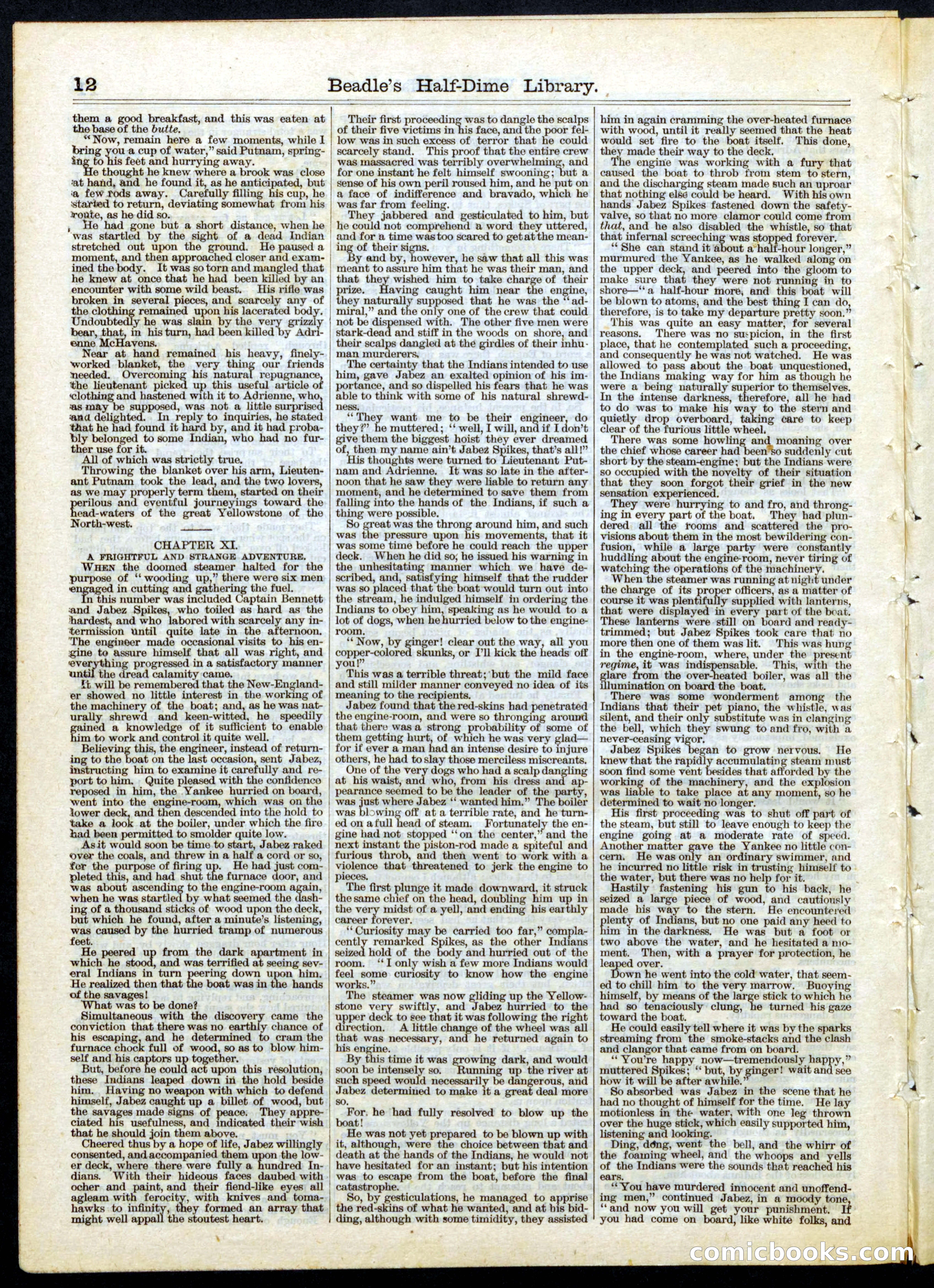 Beadle's Half Dime Library No. 52 — page 12 of 16