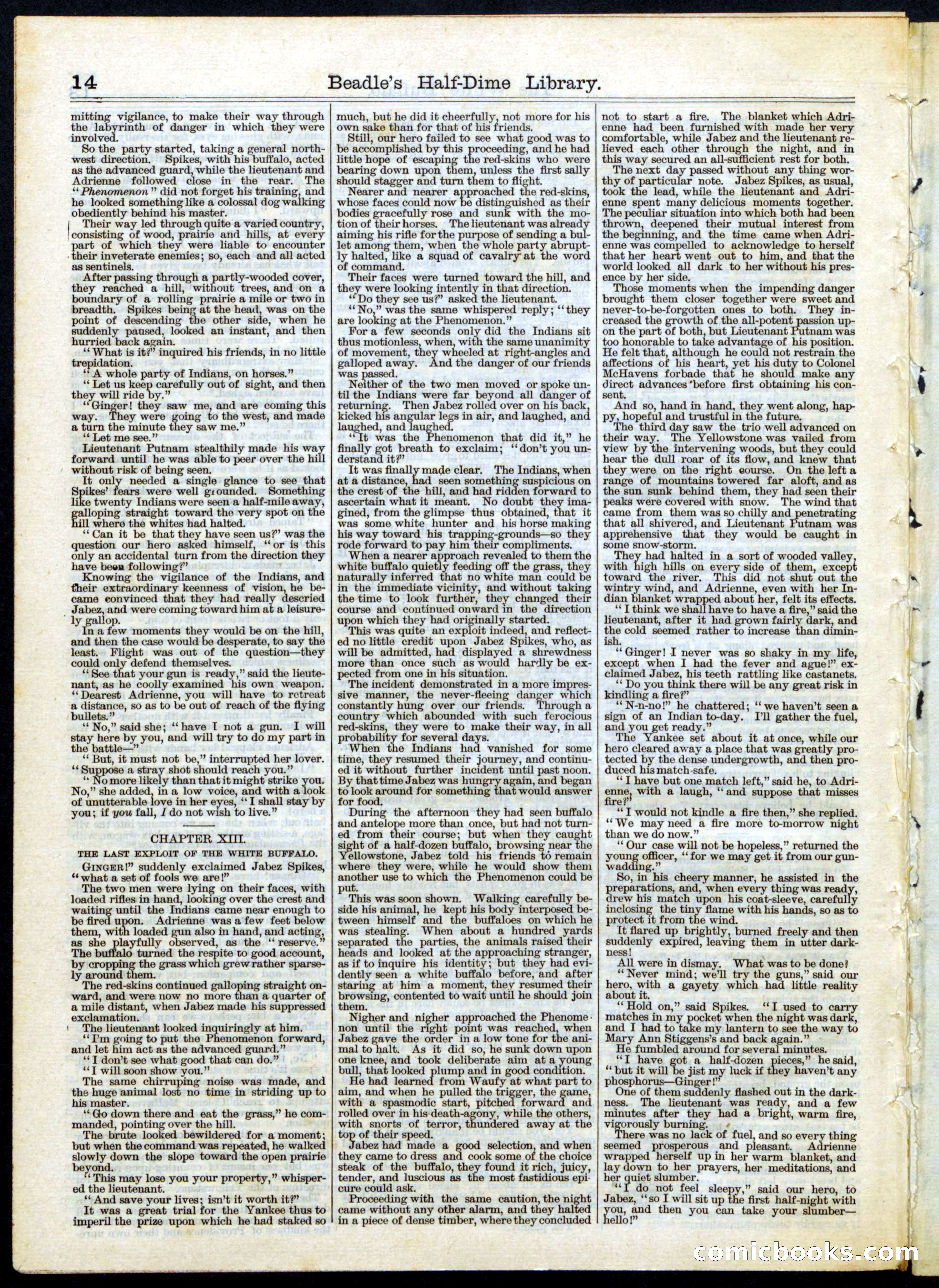 Beadle's Half Dime Library No. 52 — page 14 of 16