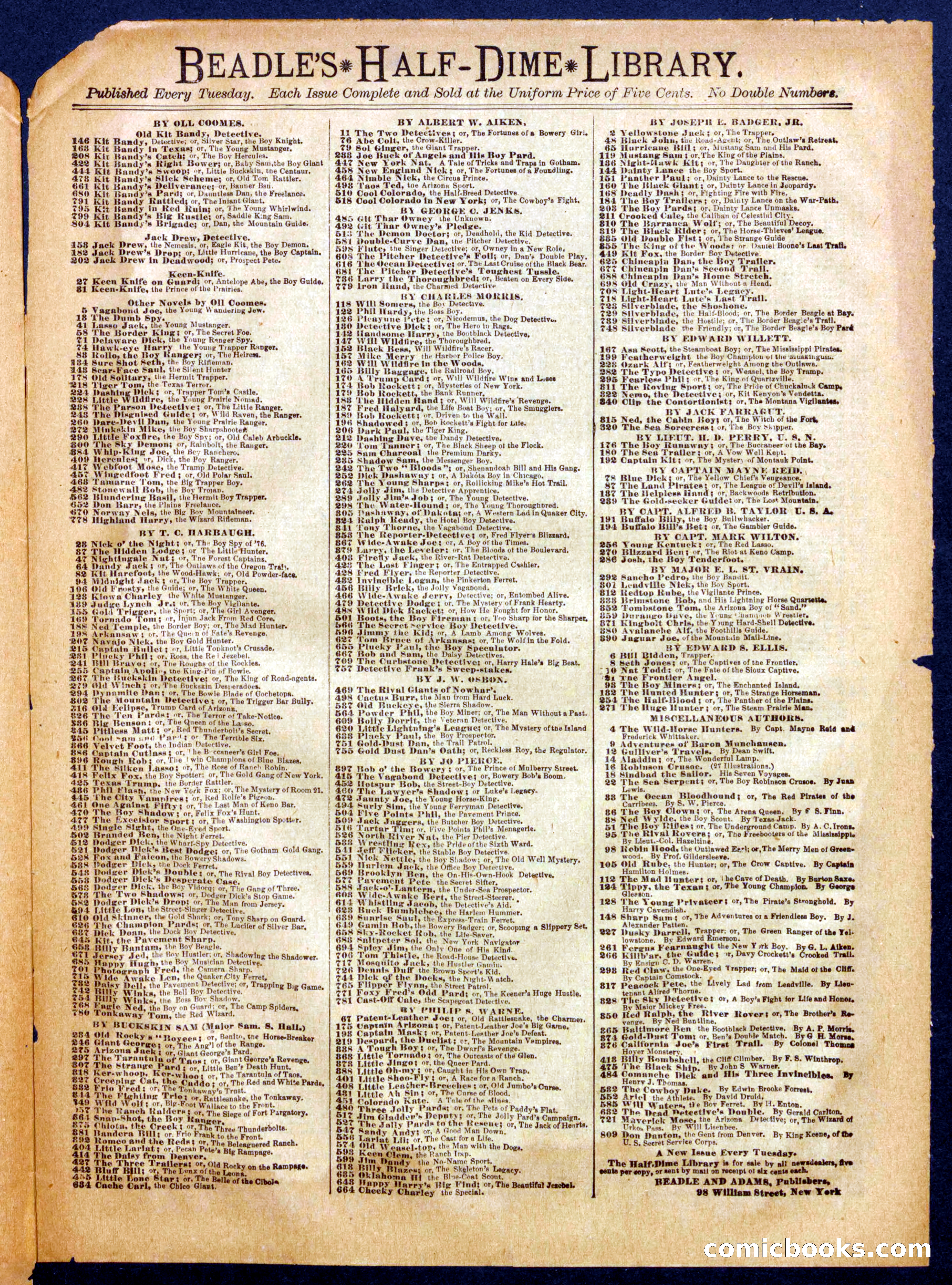 Beadle's Half Dime Library No. 520 — page 15 of 16